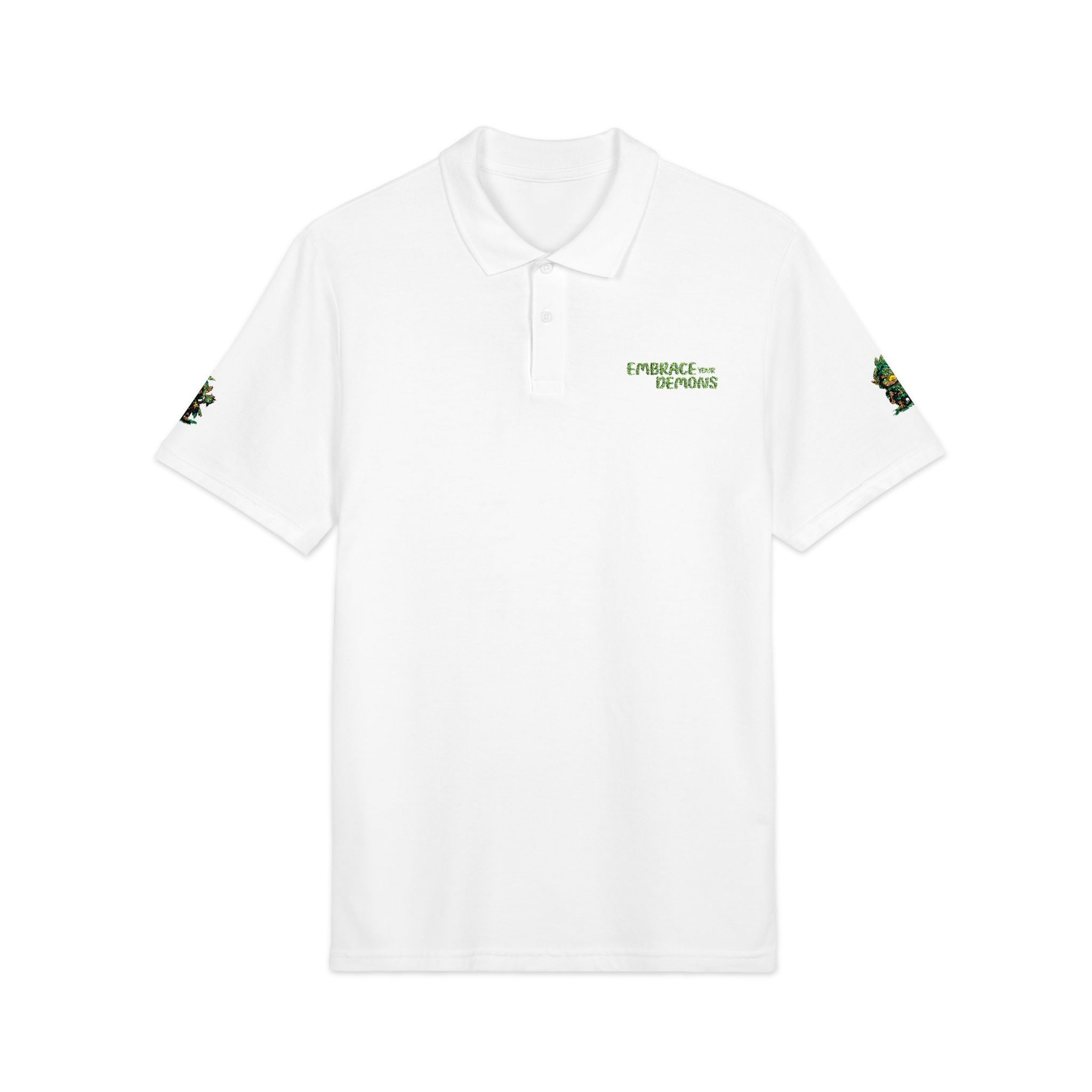 Embrace Your Demons Embroidered 'Forest of Feelings' Polo Shirt