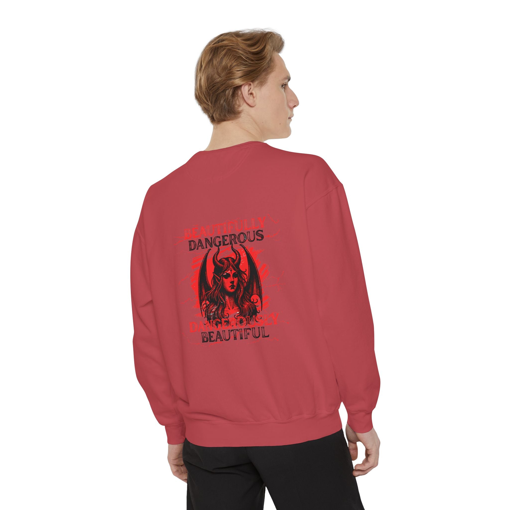 Beautifully Dengerous Unisex Garment-Dyed Sweatshirt