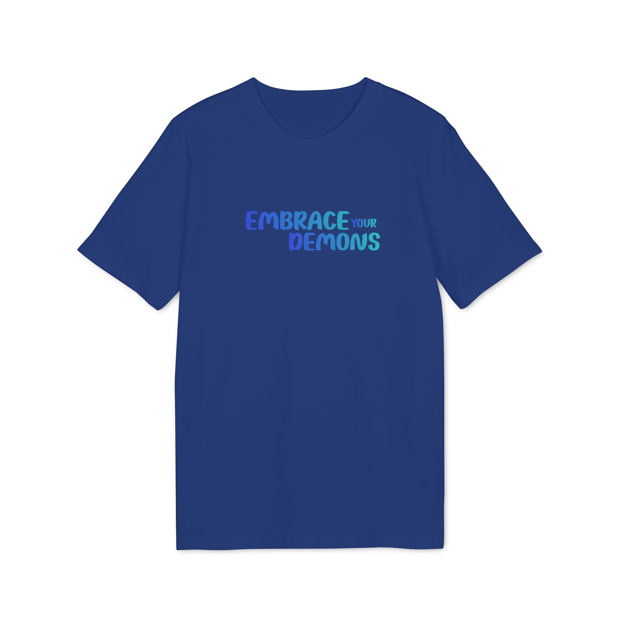 Embrace Your Demons T-Shirt — Cute Blue Fox 'Cold Heart, Warm Soul' Graphic Tee