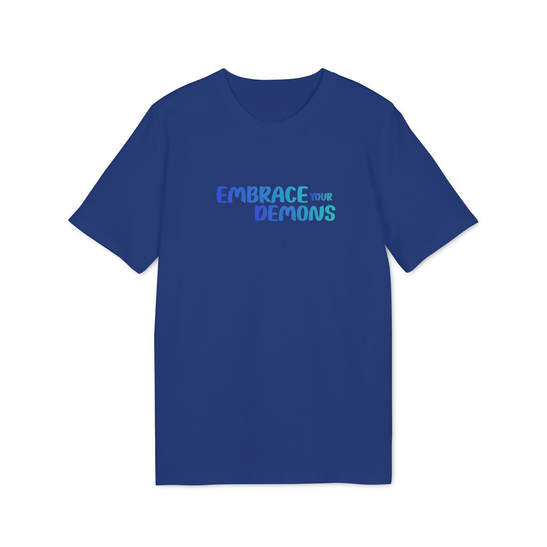 Embrace Your Demons T-Shirt — Cute Blue Fox 'Cold Heart, Warm Soul' Graphic Tee