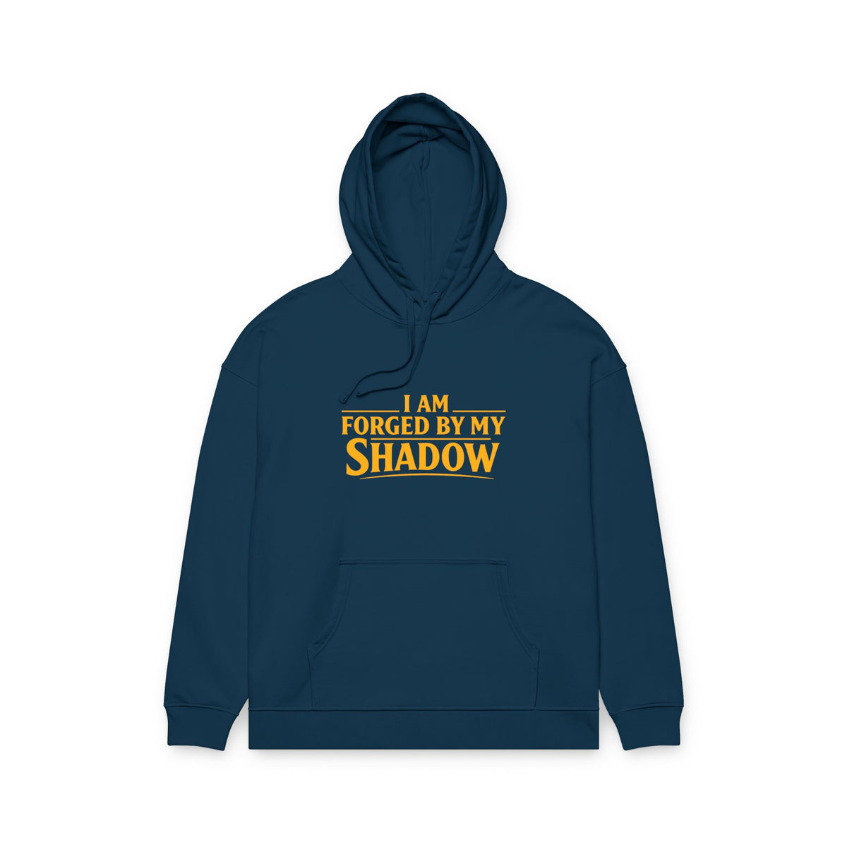 Angel Knight Hoodie — “I Am Forged by My Shadow” Graphic Pullover
