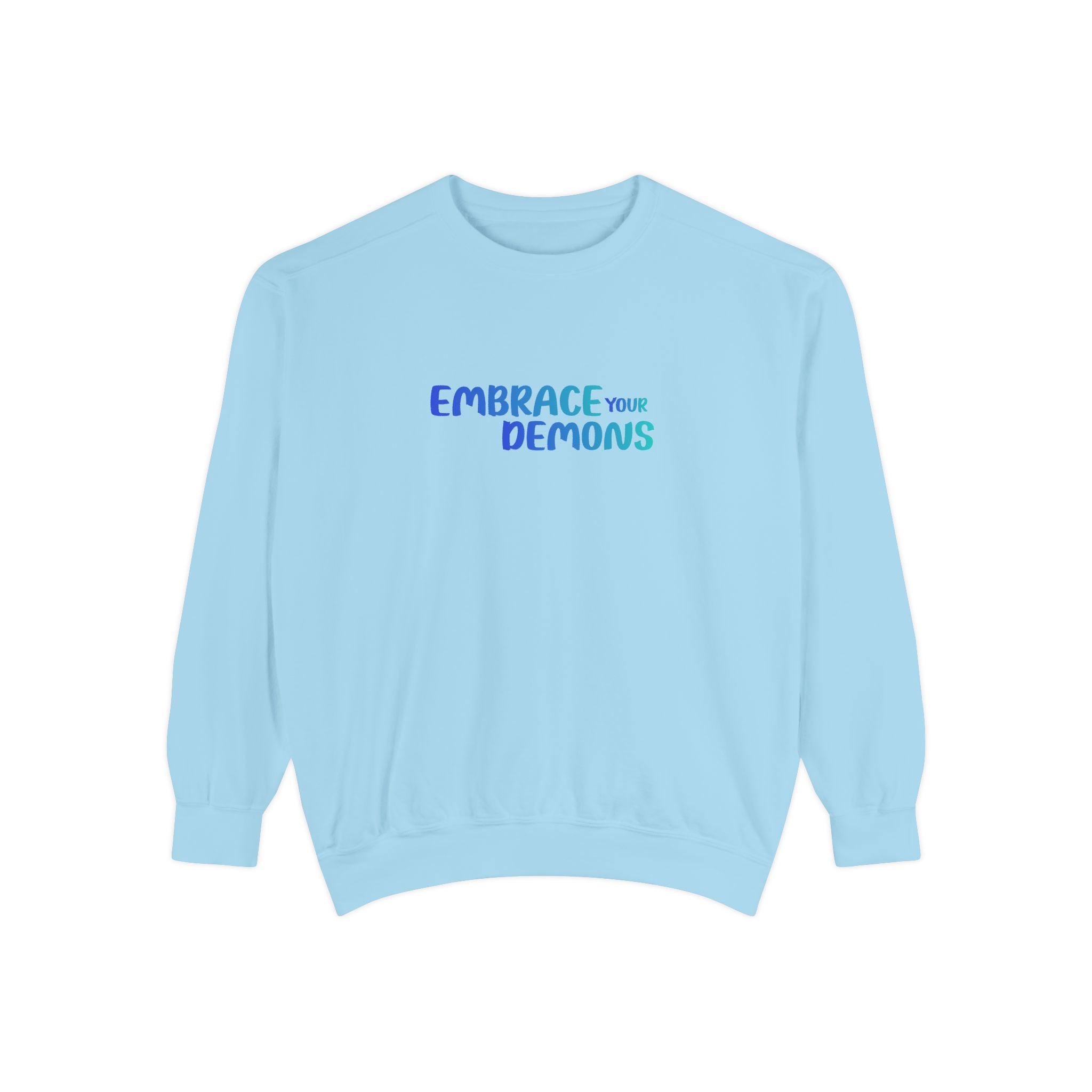 Sweatshirt — "Embrace Your Demons" Demon Climber Graphic Sweatshirt