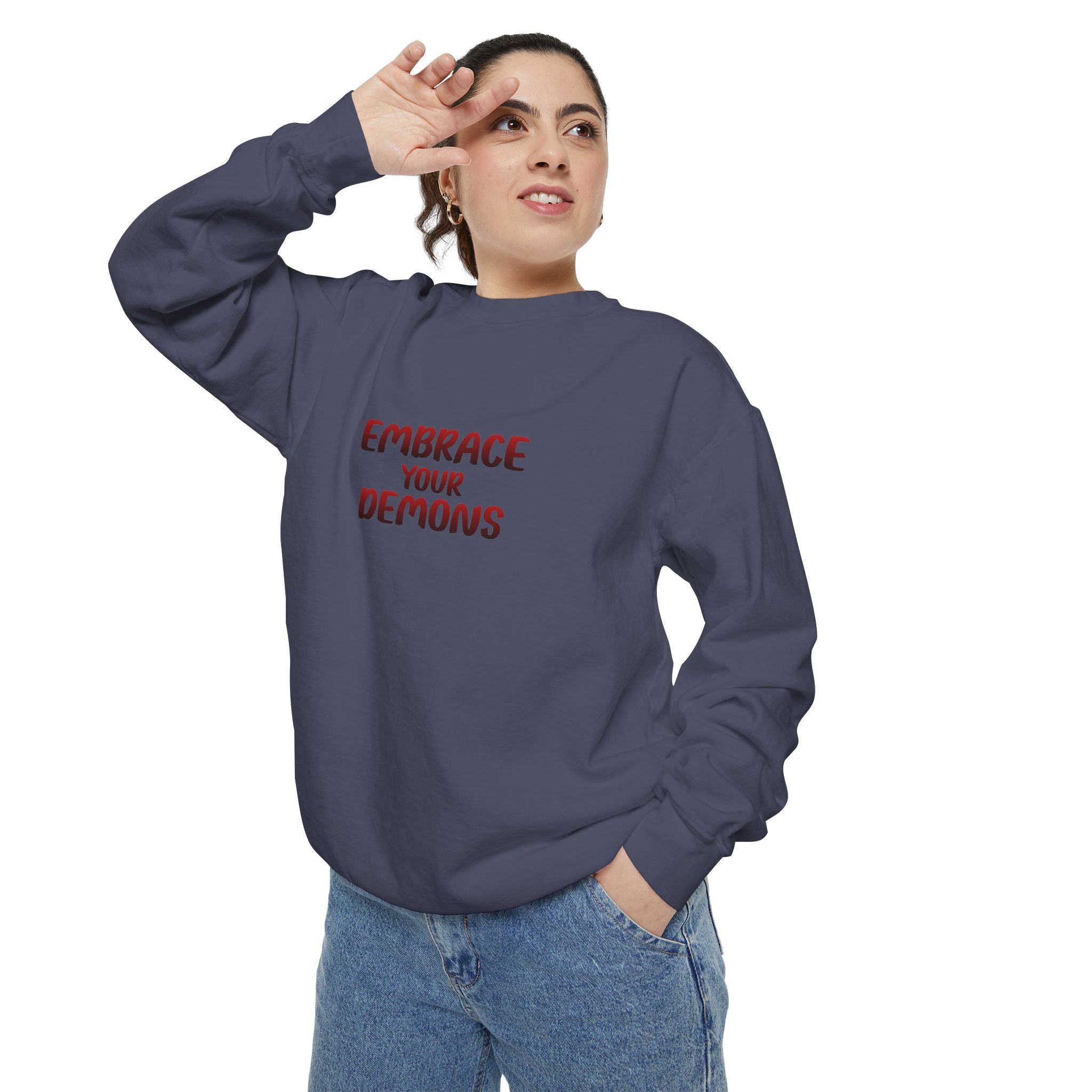 Embrace Your Demons Sweatshirt — Beautifully Dangerous Graphic Crewneck