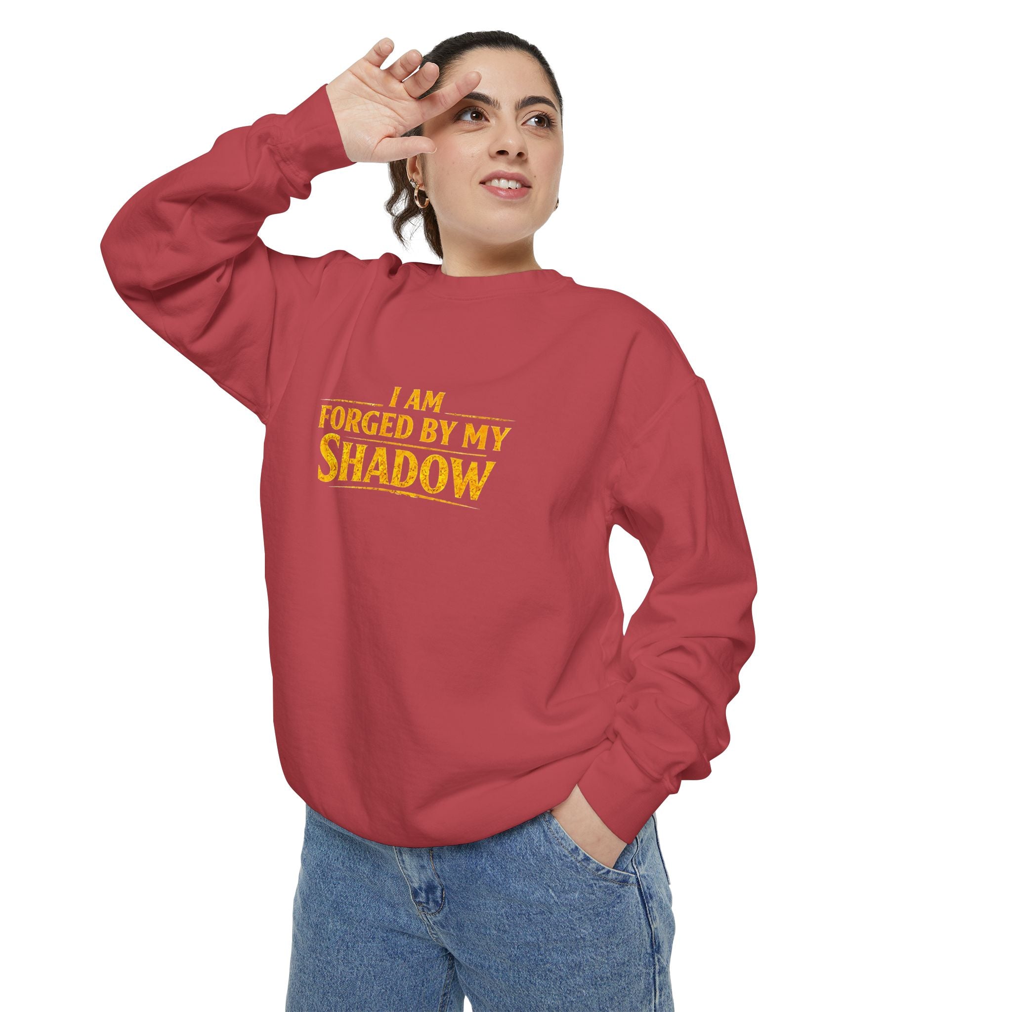 Forged by My Shadow Sweatshirt — Viking Warrior Graphic Crewneck