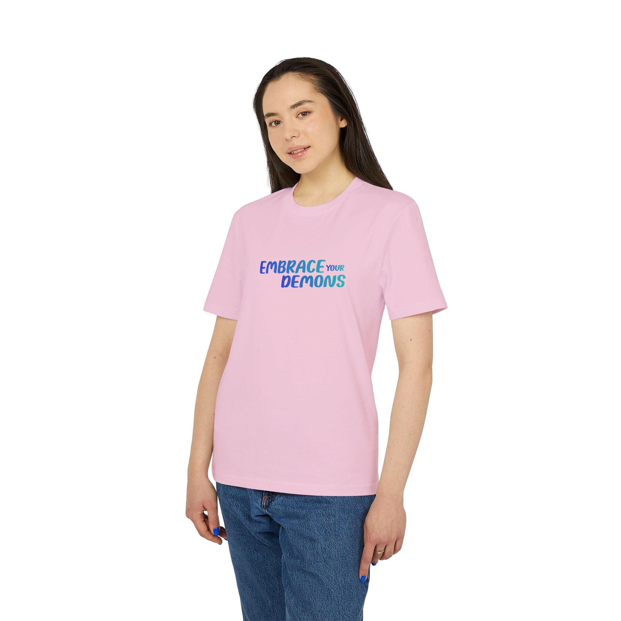 Embrace Your Demons T-Shirt — Cute Blue Fox 'Cold Heart, Warm Soul' Graphic Tee