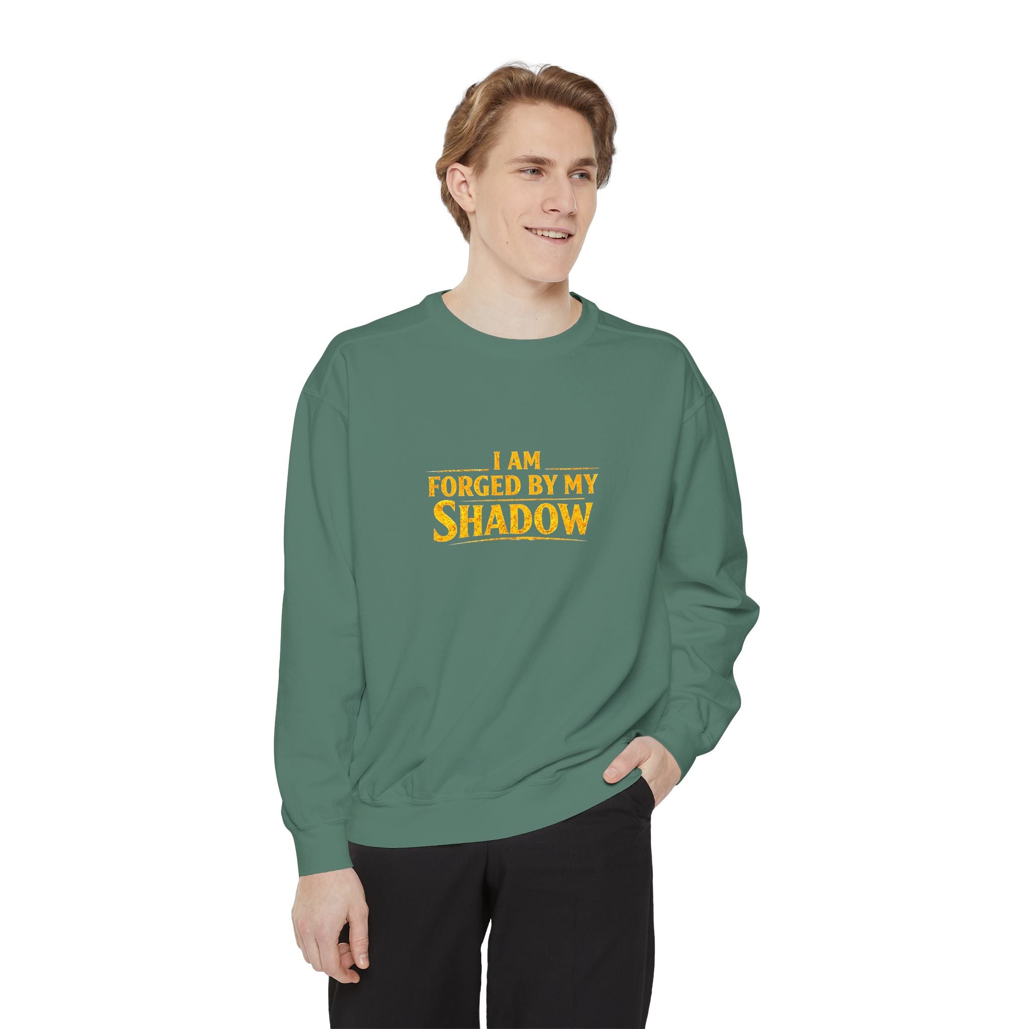 Forged by My Shadow Sweatshirt — Viking Warrior Graphic Crewneck