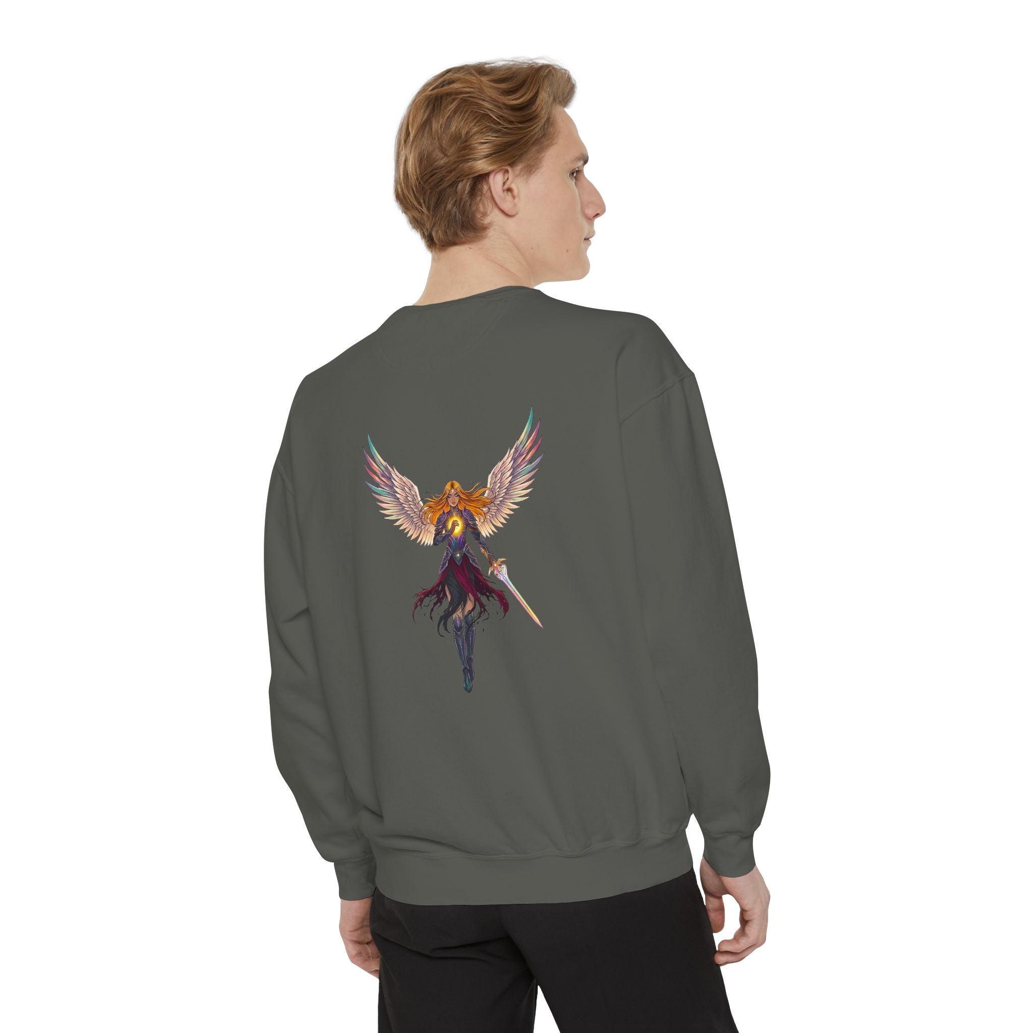 Embrace Your Demons Sweatshirt — Angel Warrior Graphic Crewneck