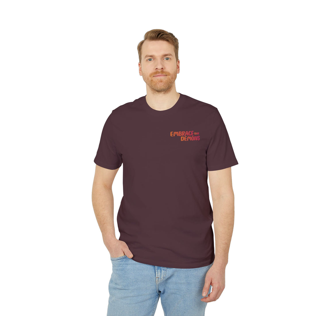 Embrace Your Demons T-Shirt — Gothic Demon Rider Graphic Tee