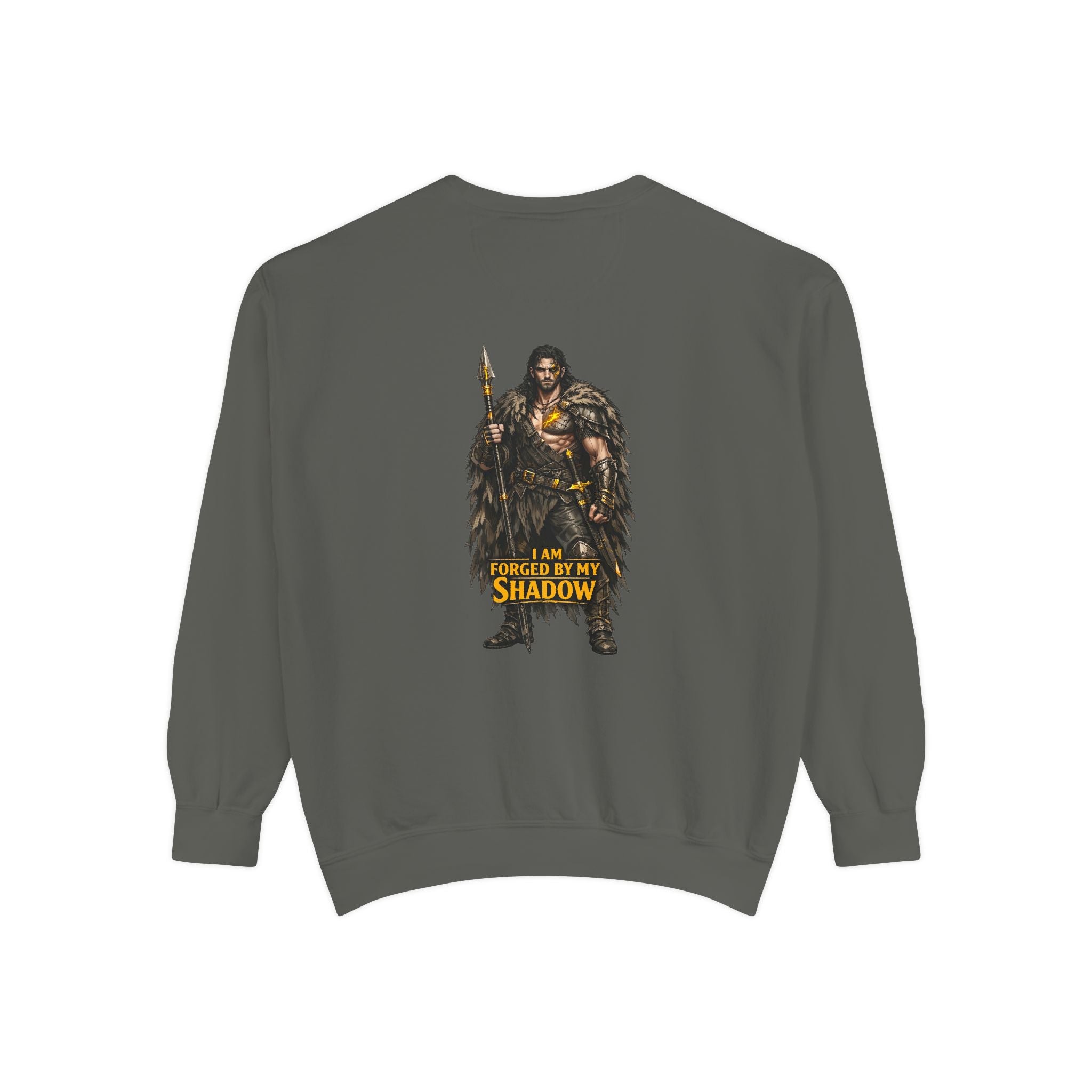 Forged by My Shadow Sweatshirt — Viking Warrior Graphic Crewneck
