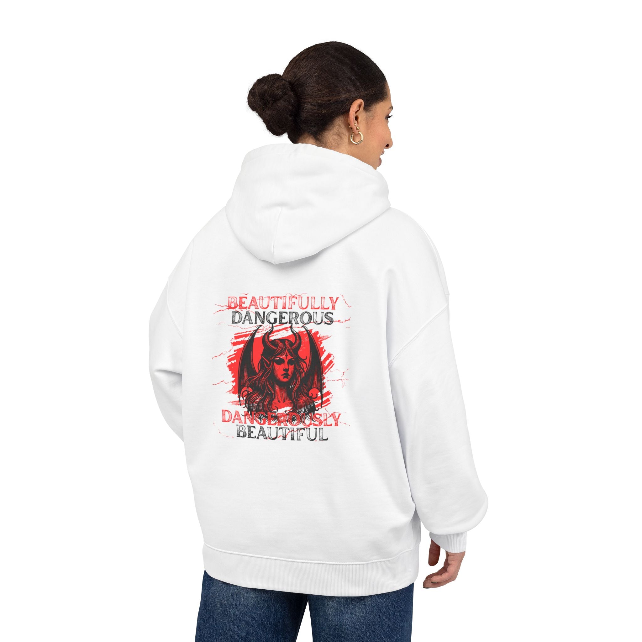Embrace Your Demons Hoodie — 'Beautifully Dangerous' Graphic Organic Hoodie