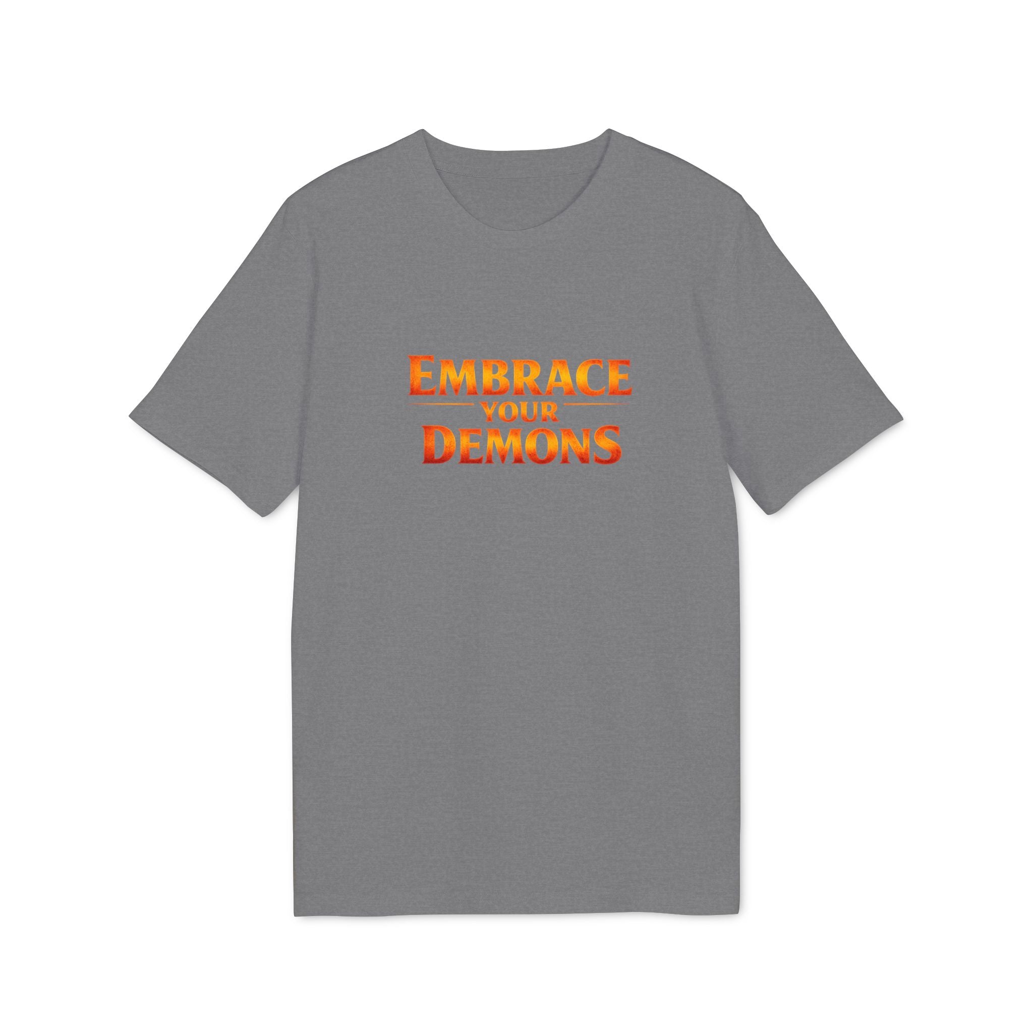 Embrace Your Demons T-Shirt — Small Flame Big Courage Graphic Tee