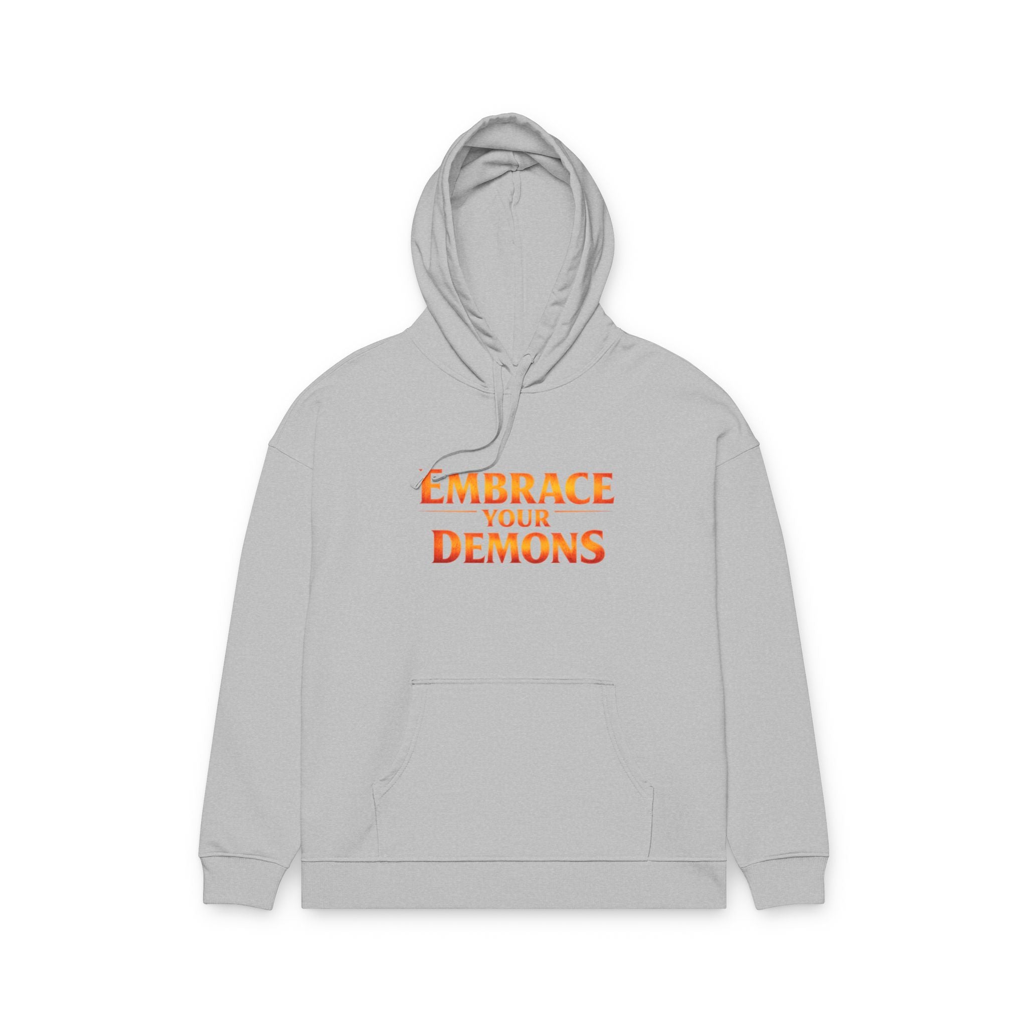 Embrace Your Demons Hoodie — Graphic Organic Relaxed Pullover