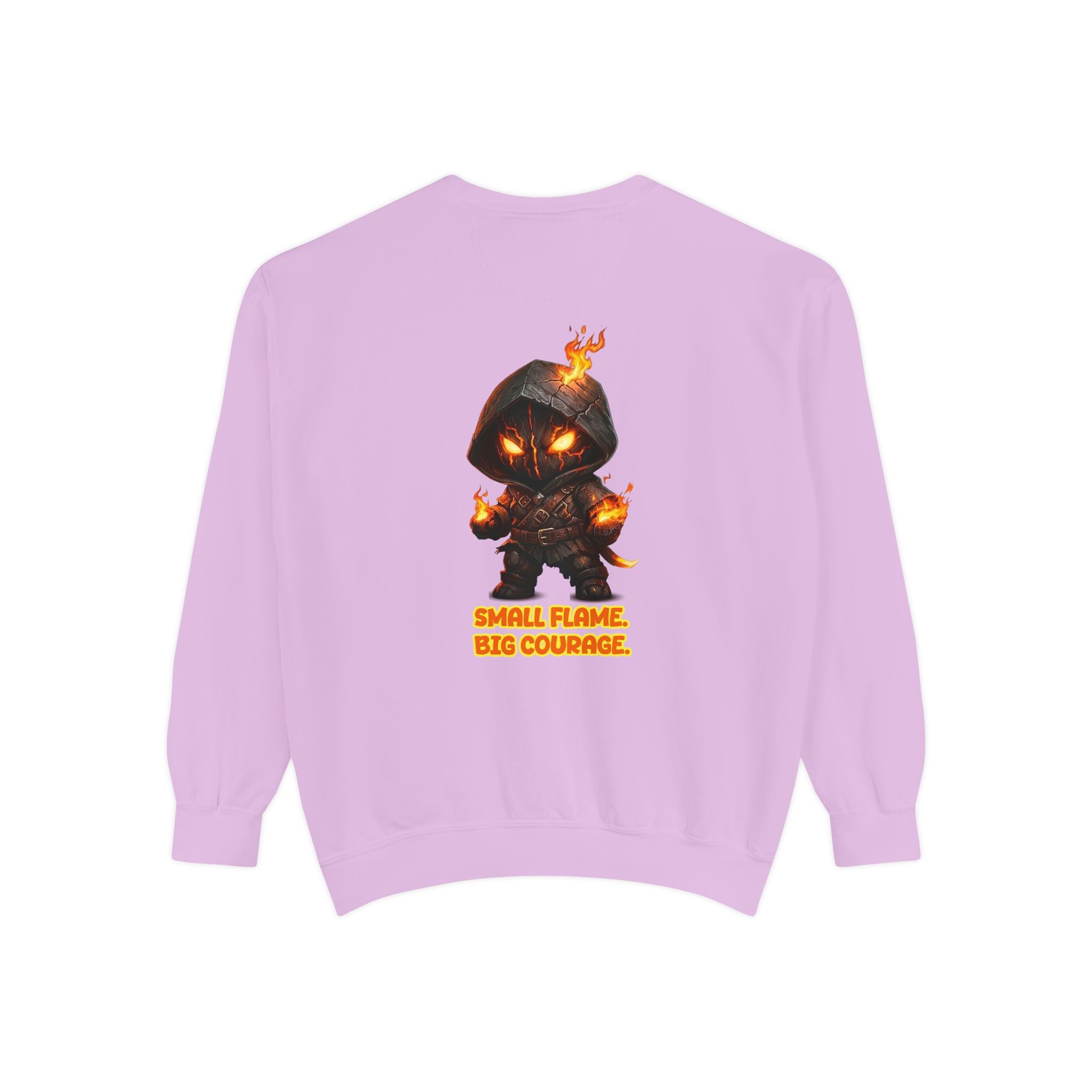 Embrace Your Demons Sweatshirt — Small Flame, Big Courage Graphic Crewneck