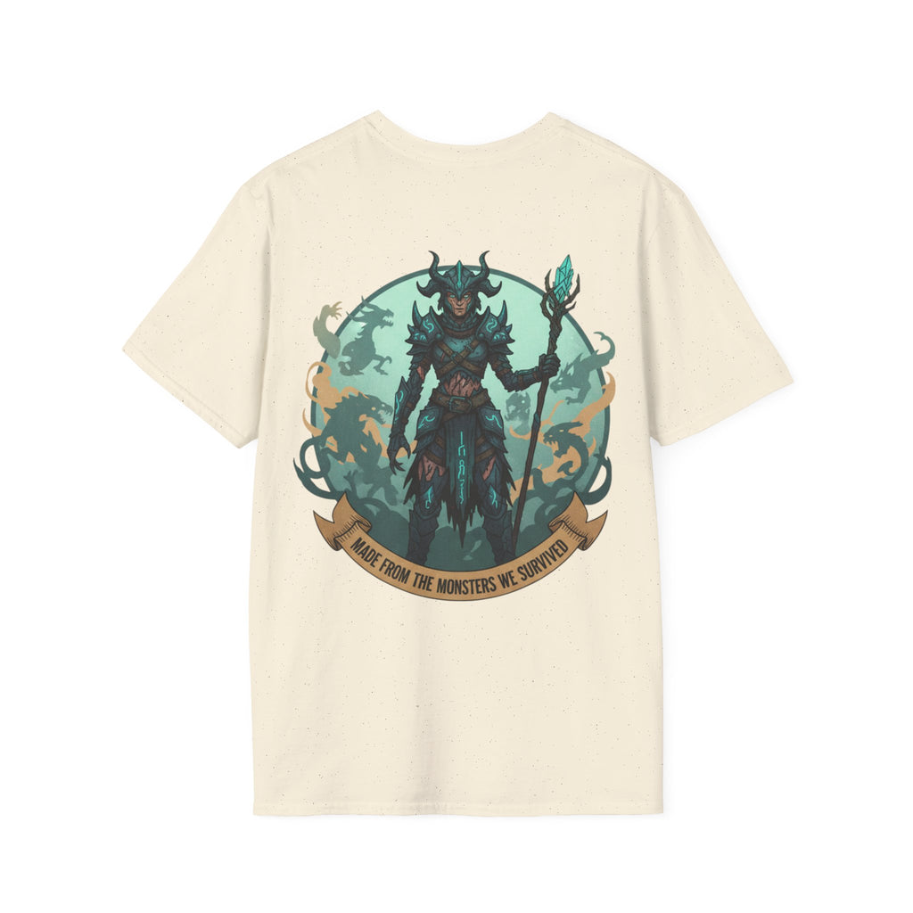 T-Shirt — "Embrace Your Demons" Fantasy Warrior Graphic Tee