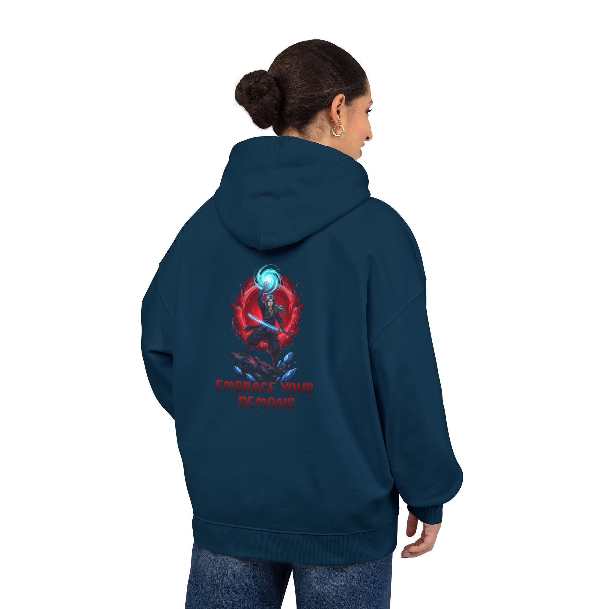 Embrace Your Demons Hoodie — Graphic Spirituality Pullover