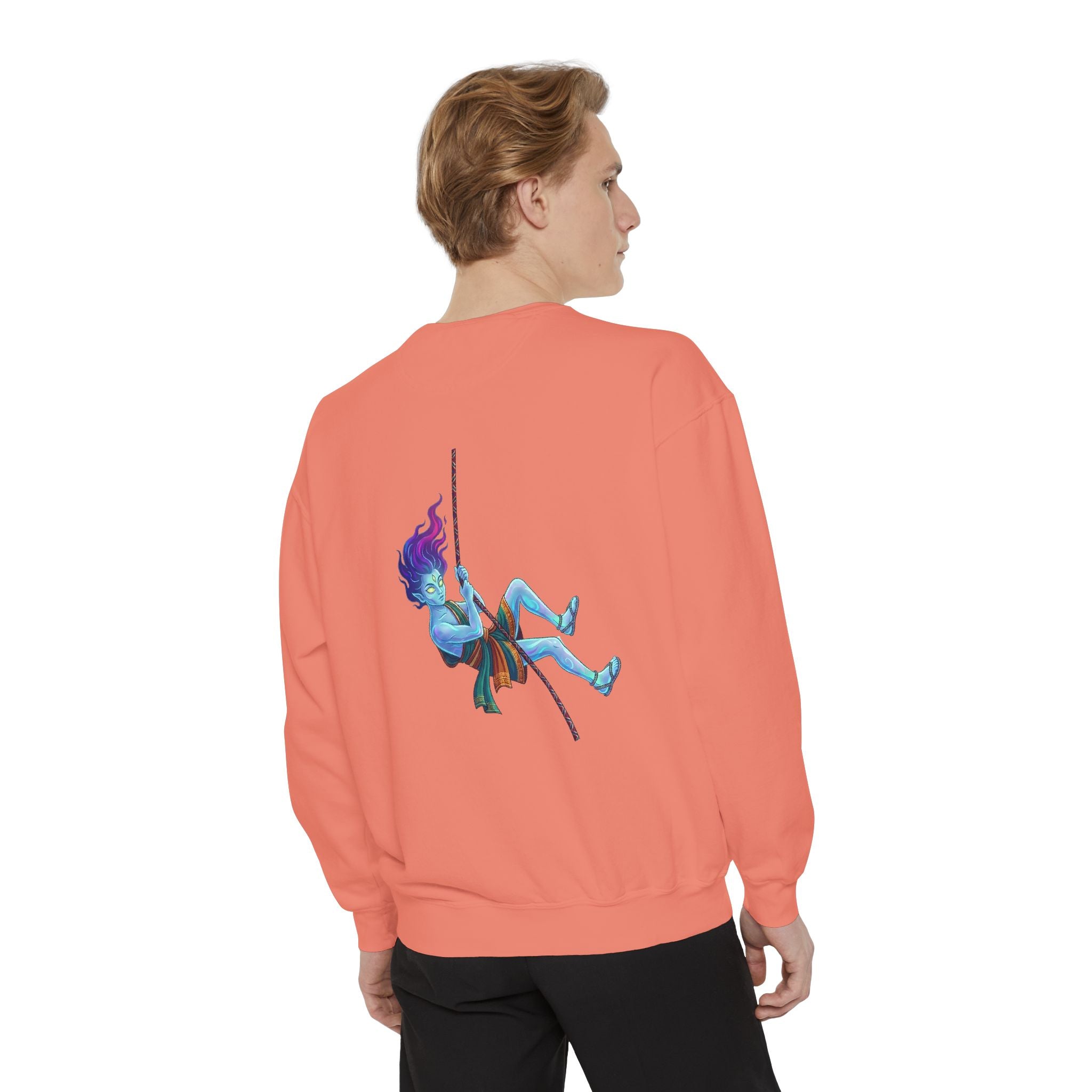 Sweatshirt — "Embrace Your Demons" Demon Climber Graphic Sweatshirt