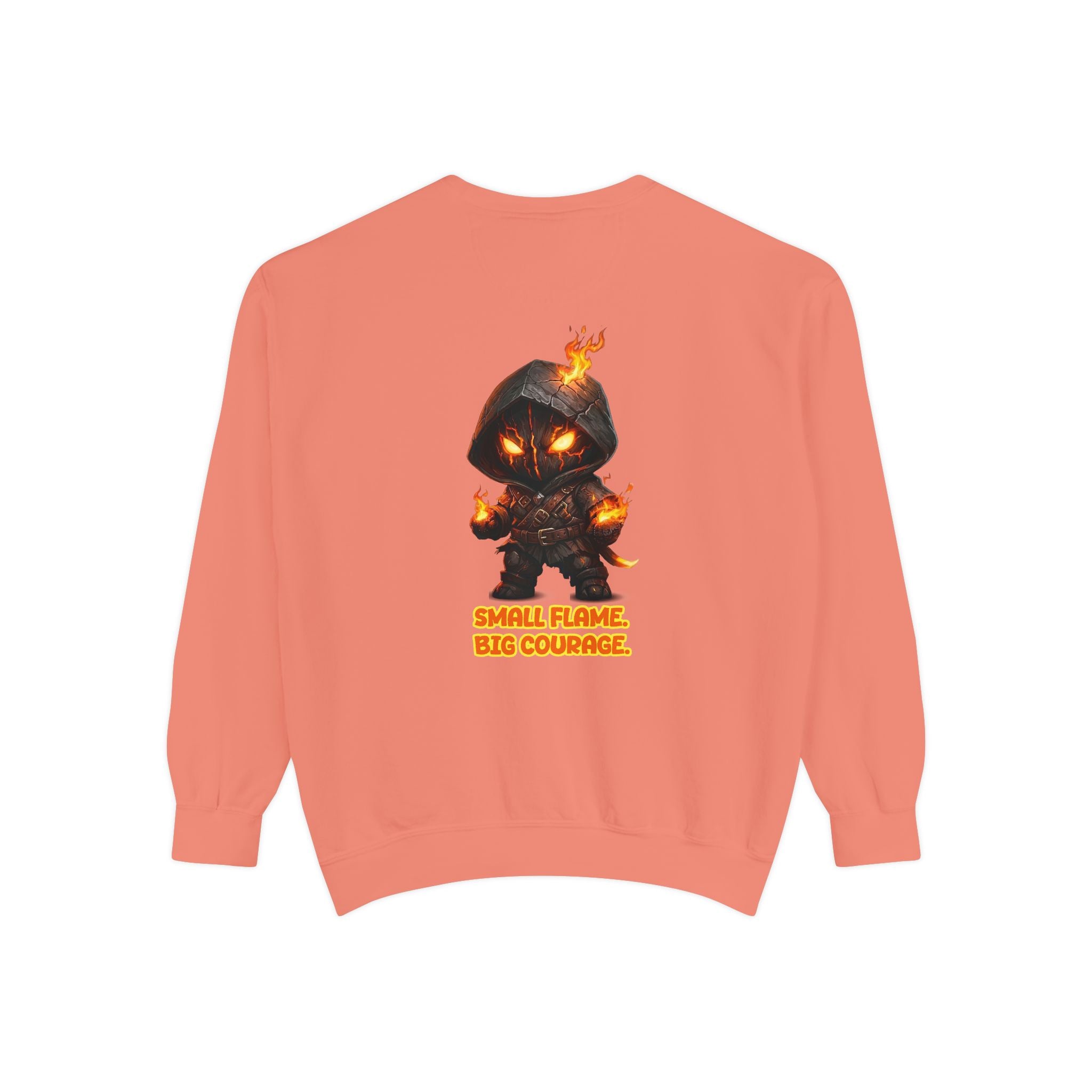 Embrace Your Demons Sweatshirt — Small Flame, Big Courage Graphic Crewneck