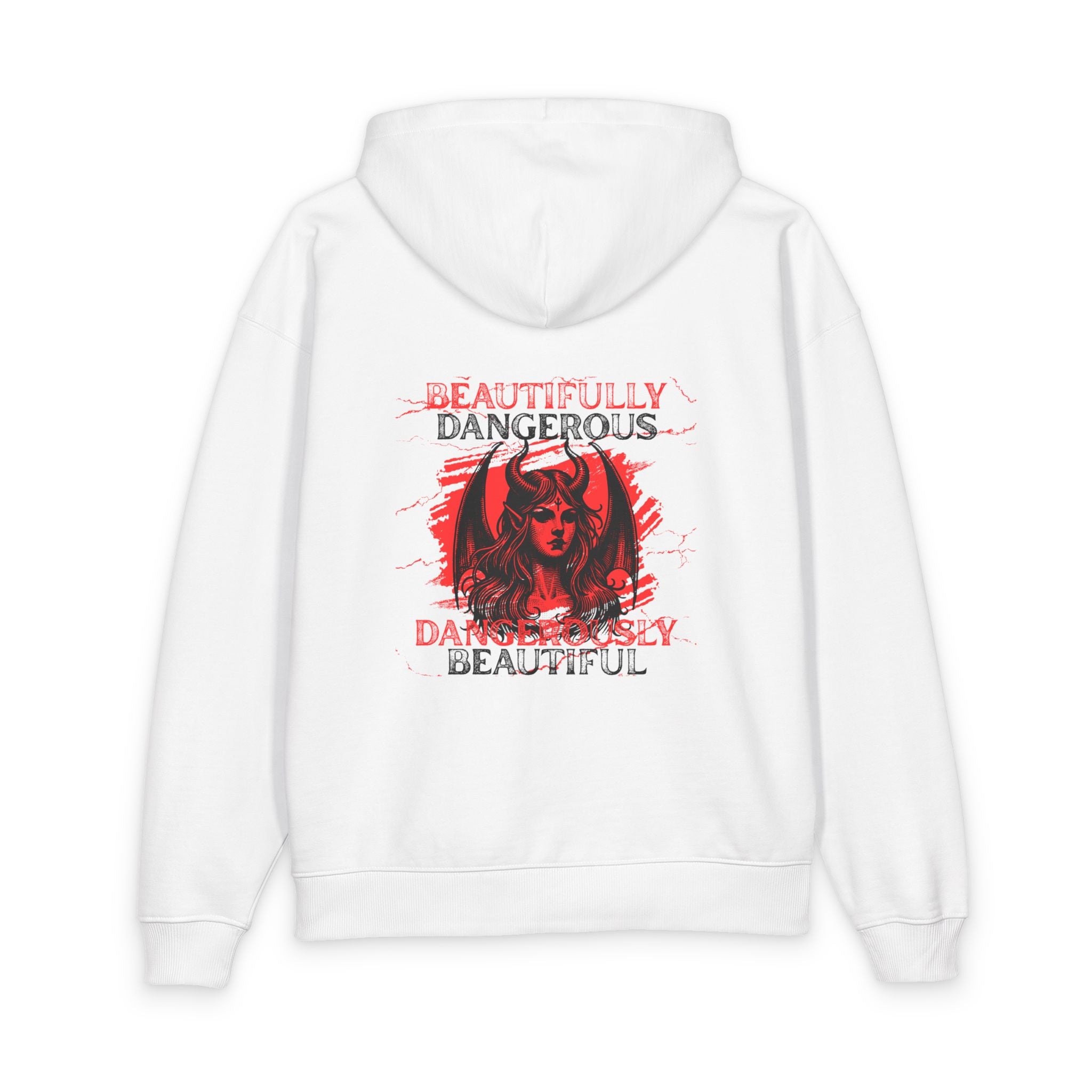 Embrace Your Demons Hoodie — 'Beautifully Dangerous' Graphic Organic Hoodie