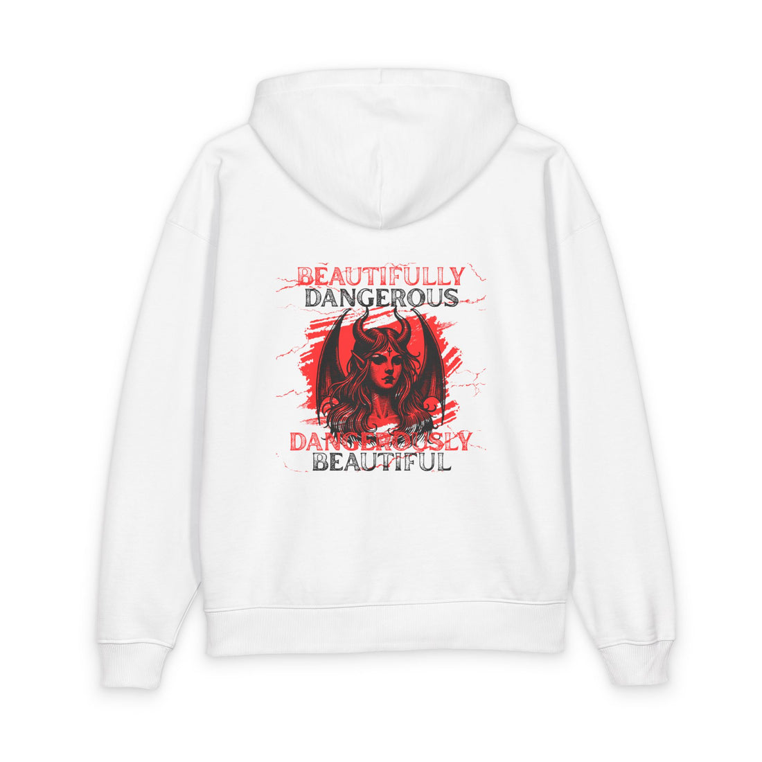 Embrace Your Demons Hoodie — 'Beautifully Dangerous' Graphic Organic Hoodie