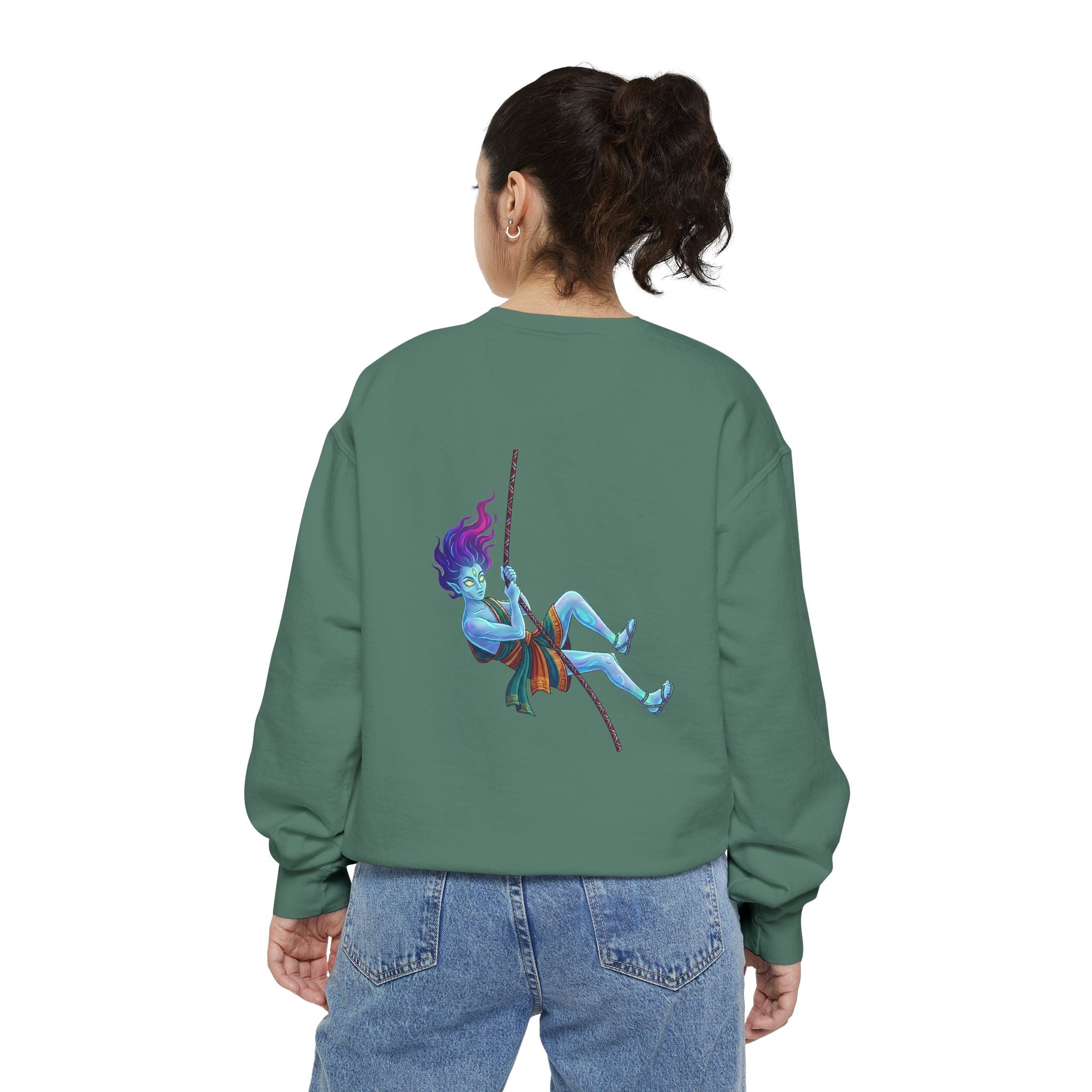 Sweatshirt — "Embrace Your Demons" Demon Climber Graphic Sweatshirt
