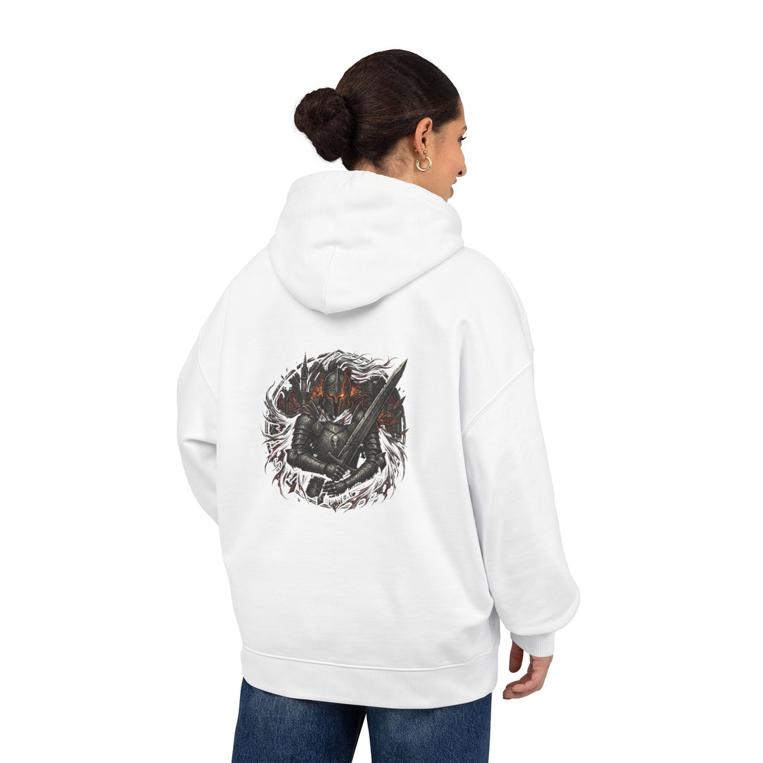 Embrace Your Demons Hoodie — Graphic Organic Relaxed Pullover