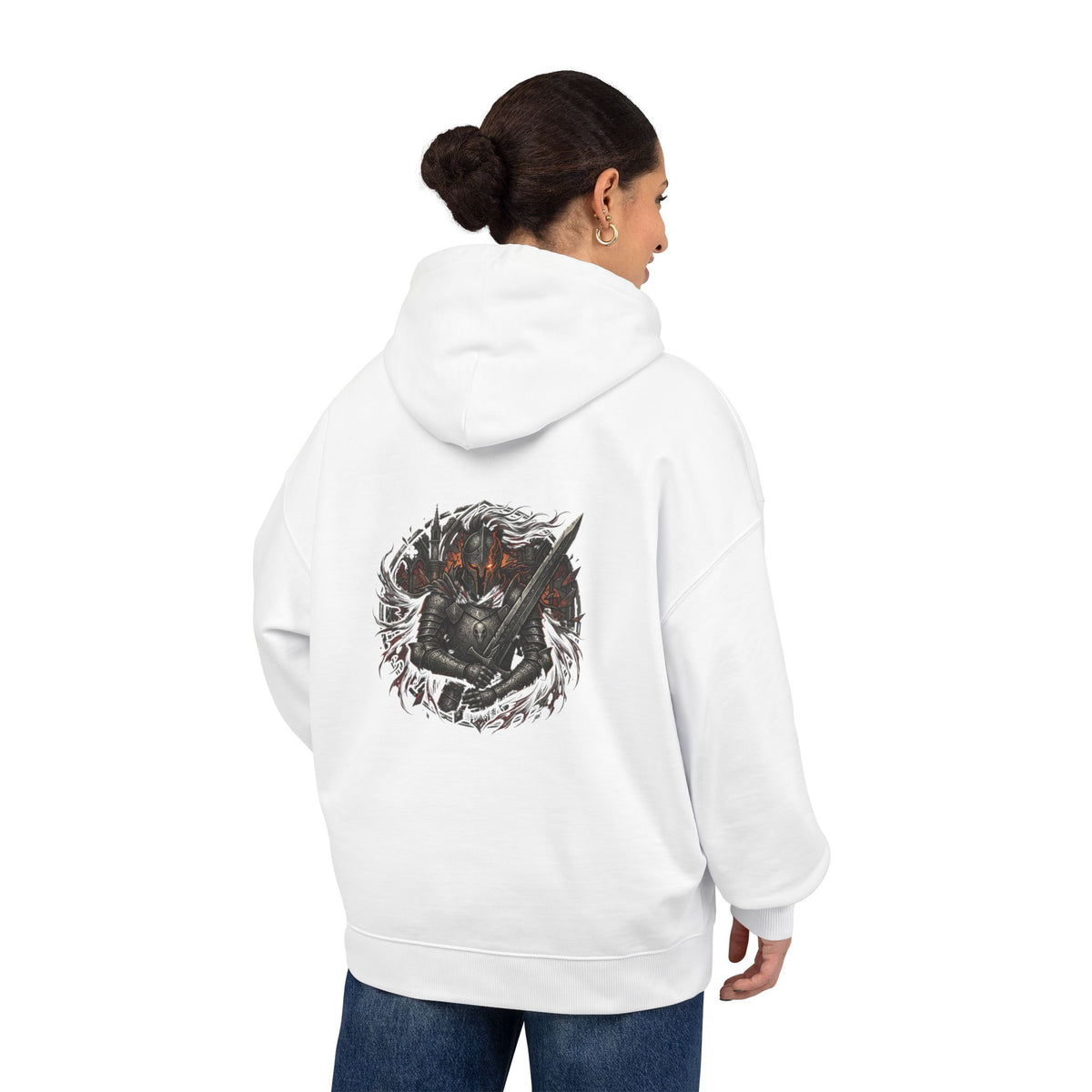 Embrace Your Demons Hoodie — Graphic Organic Relaxed Pullover