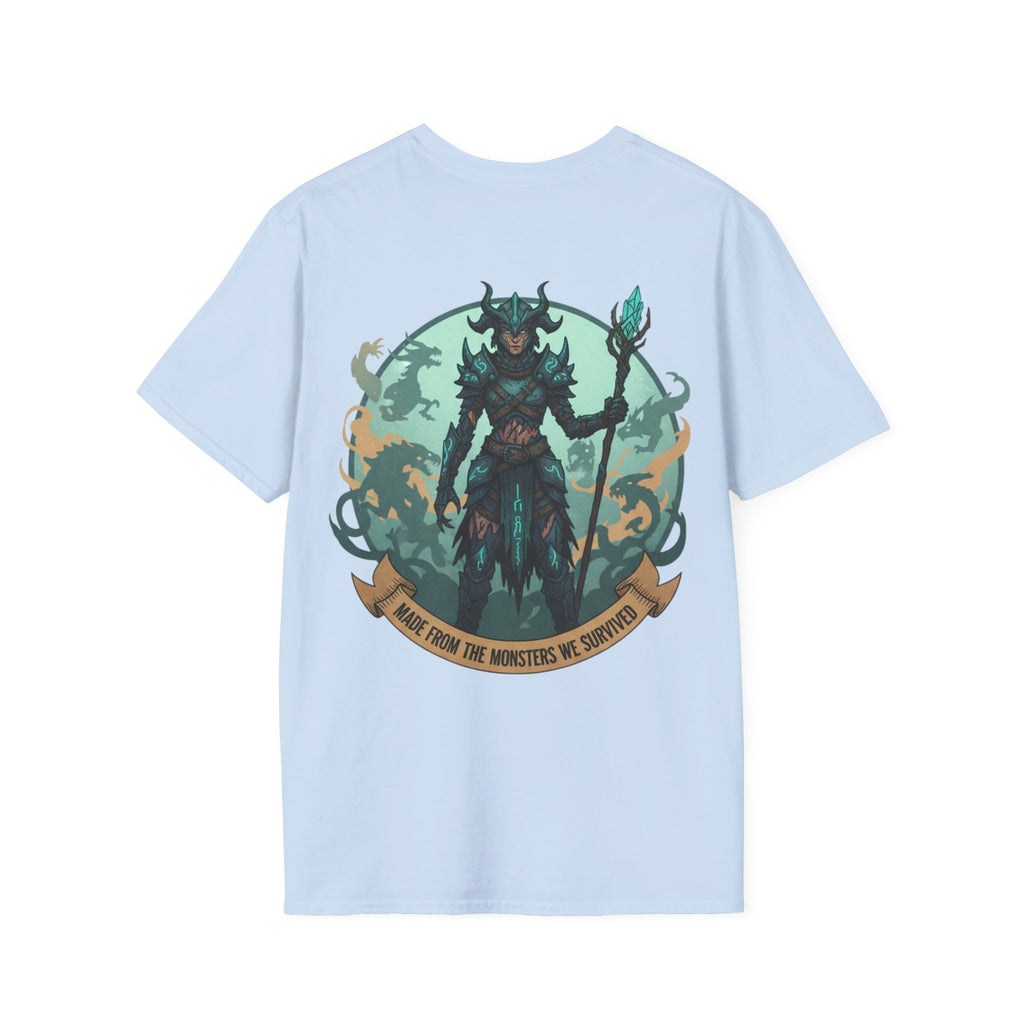 T-Shirt — "Embrace Your Demons" Fantasy Warrior Graphic Tee