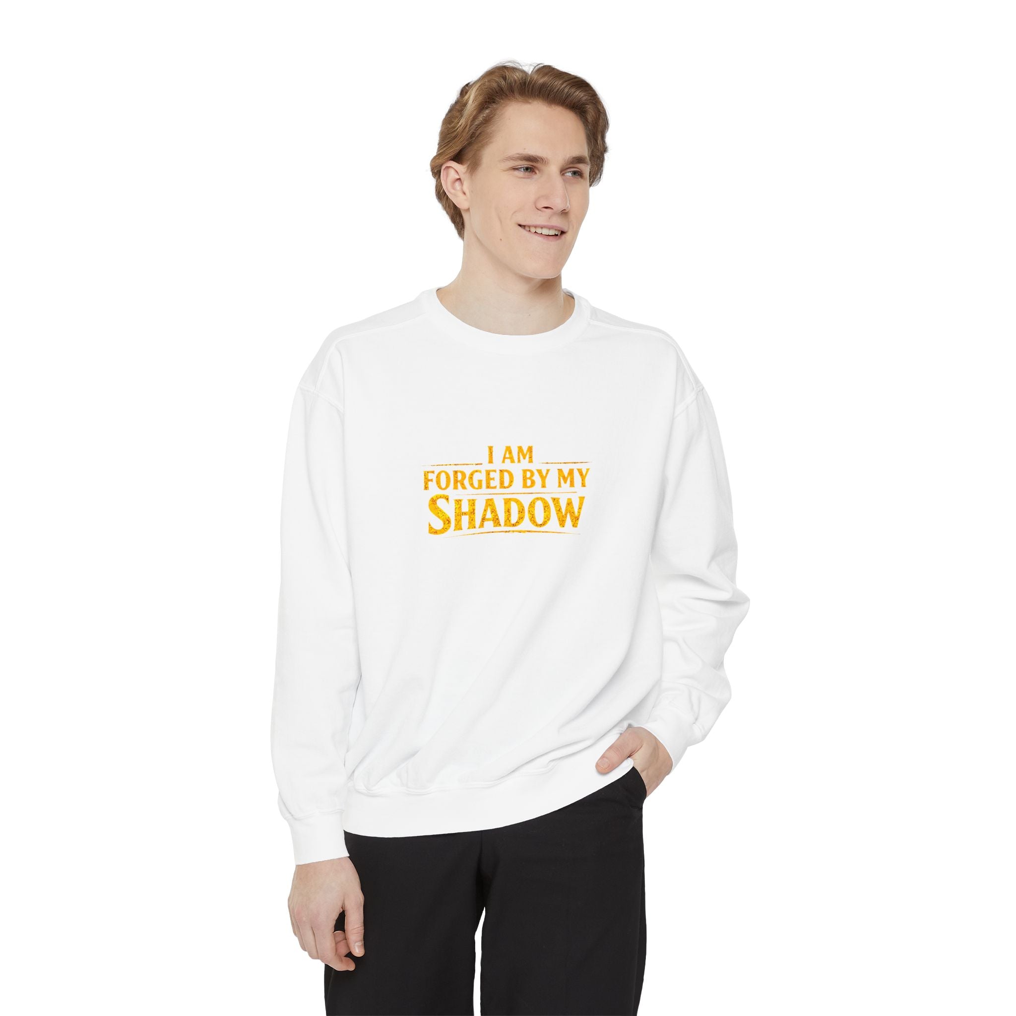 Forged by My Shadow Sweatshirt — Viking Warrior Graphic Crewneck