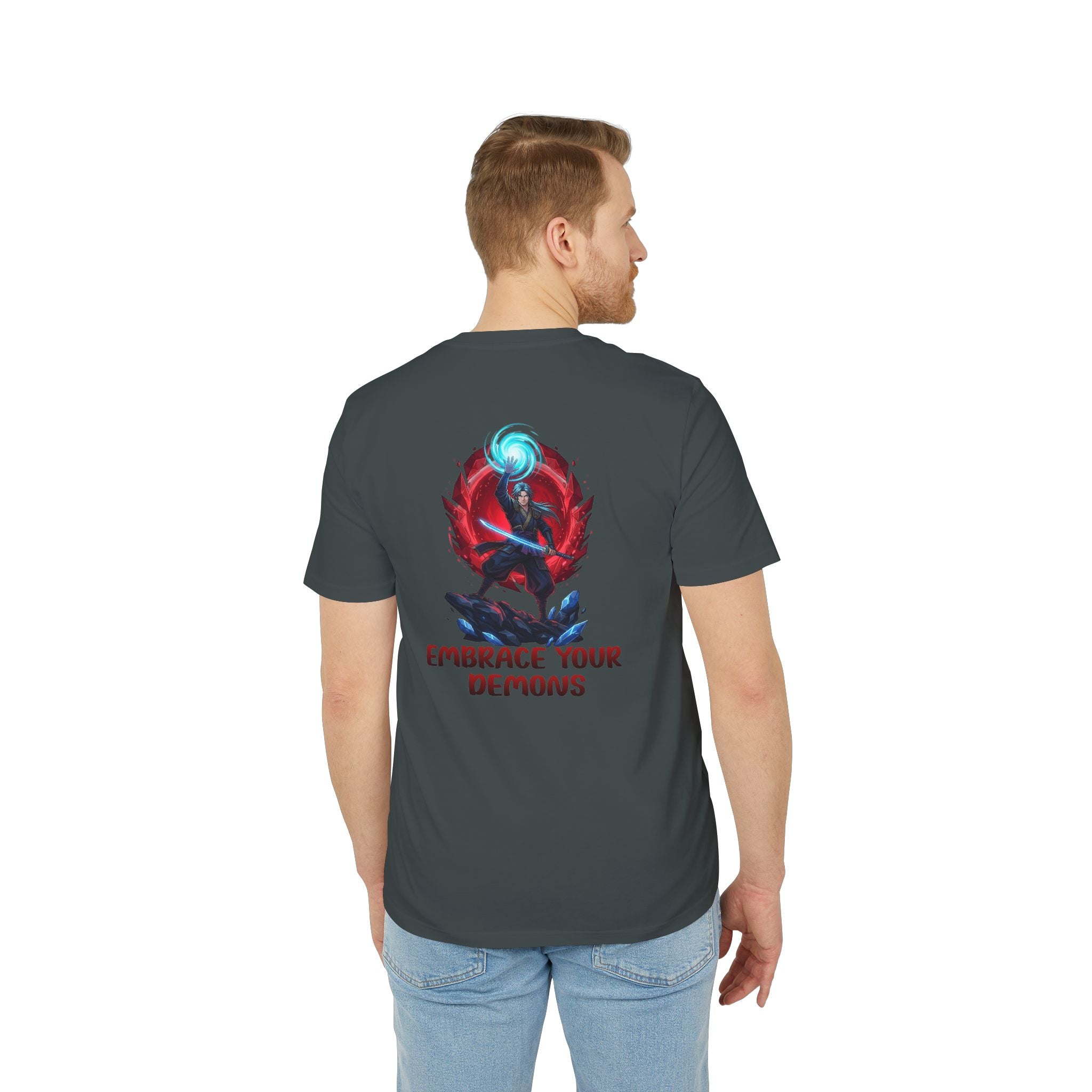 Embrace Your Demons T-Shirt — Gothic Demon Rider Graphic Tee