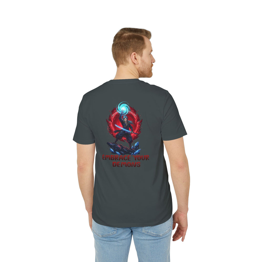 Embrace Your Demons T-Shirt — Gothic Demon Rider Graphic Tee
