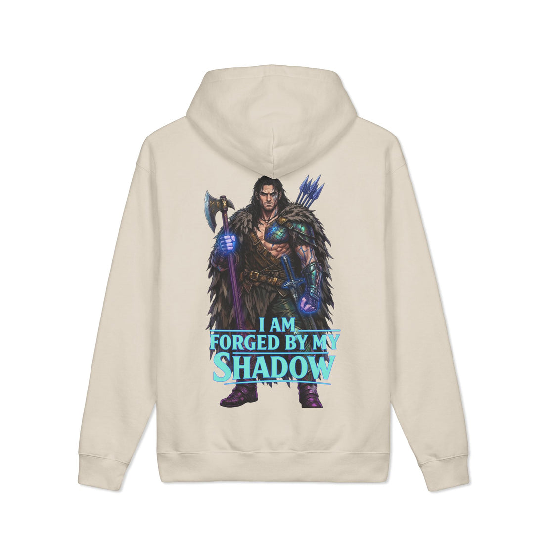 Embrace Your Demons Hoodie — “I Am Forged By My Shadow” Graphic Hoodie