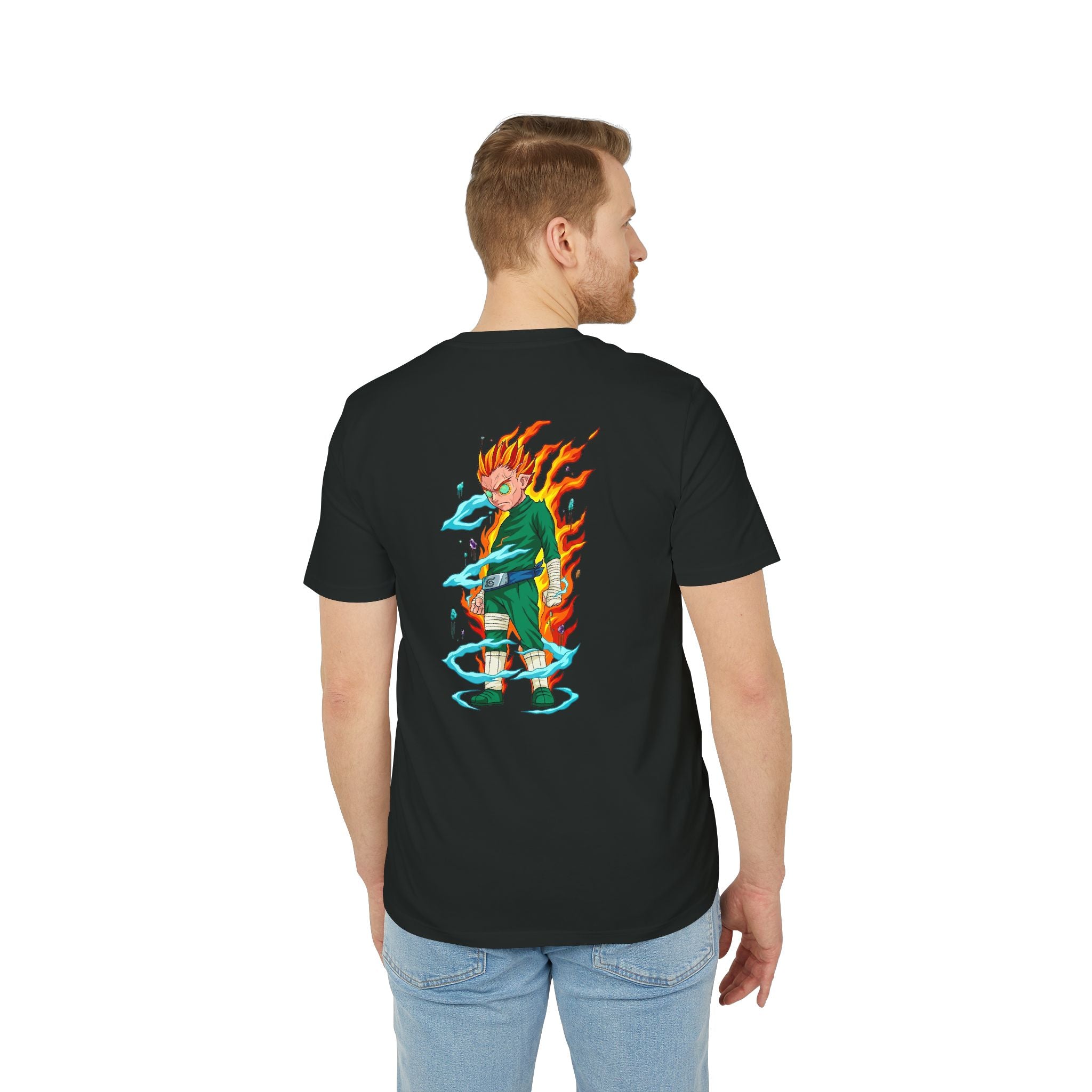 Anime Flame Warrior Graphic T-Shirt