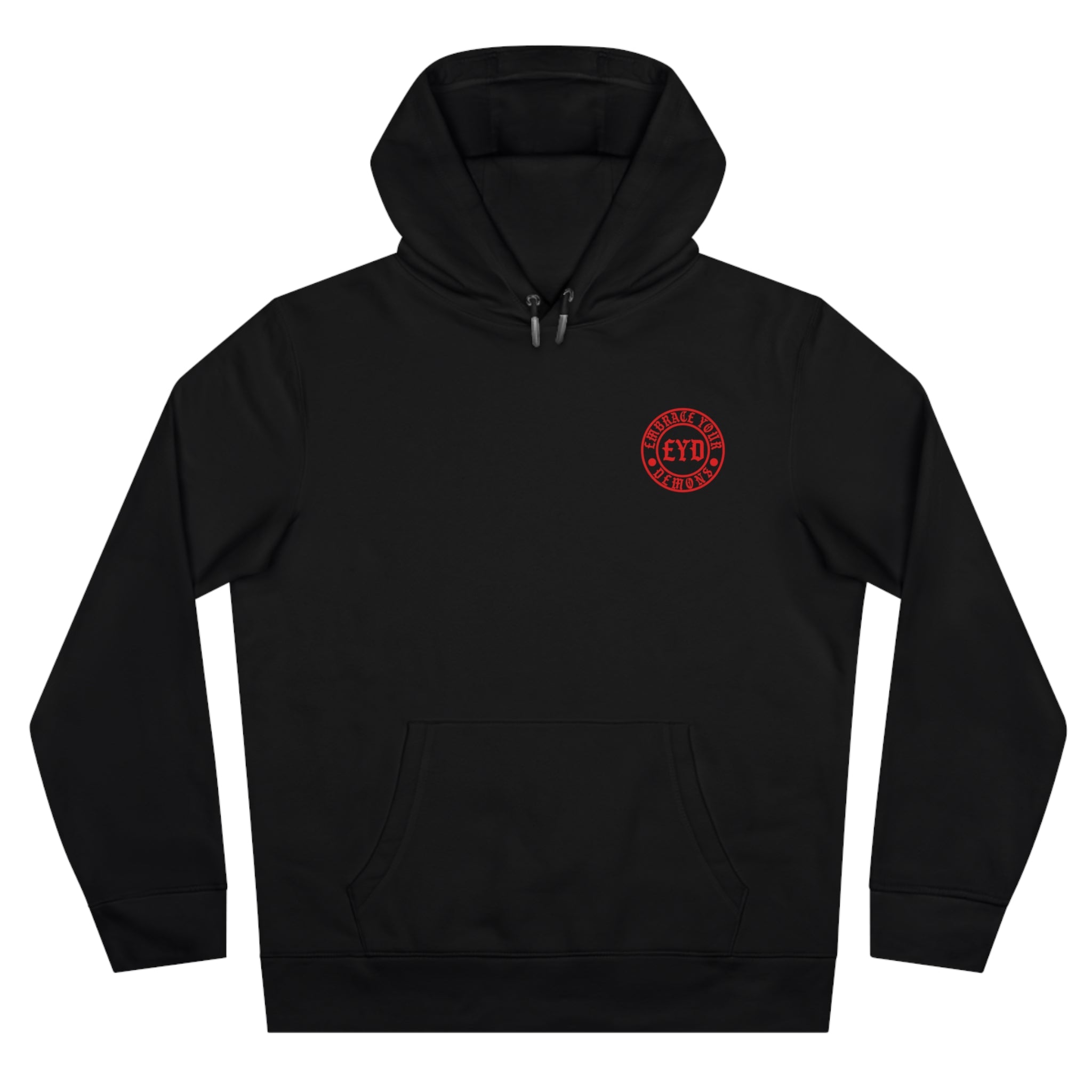 Embrace Your Demons Hoodie — Gothic Skeleton Angel King Hooded Sweatshirt