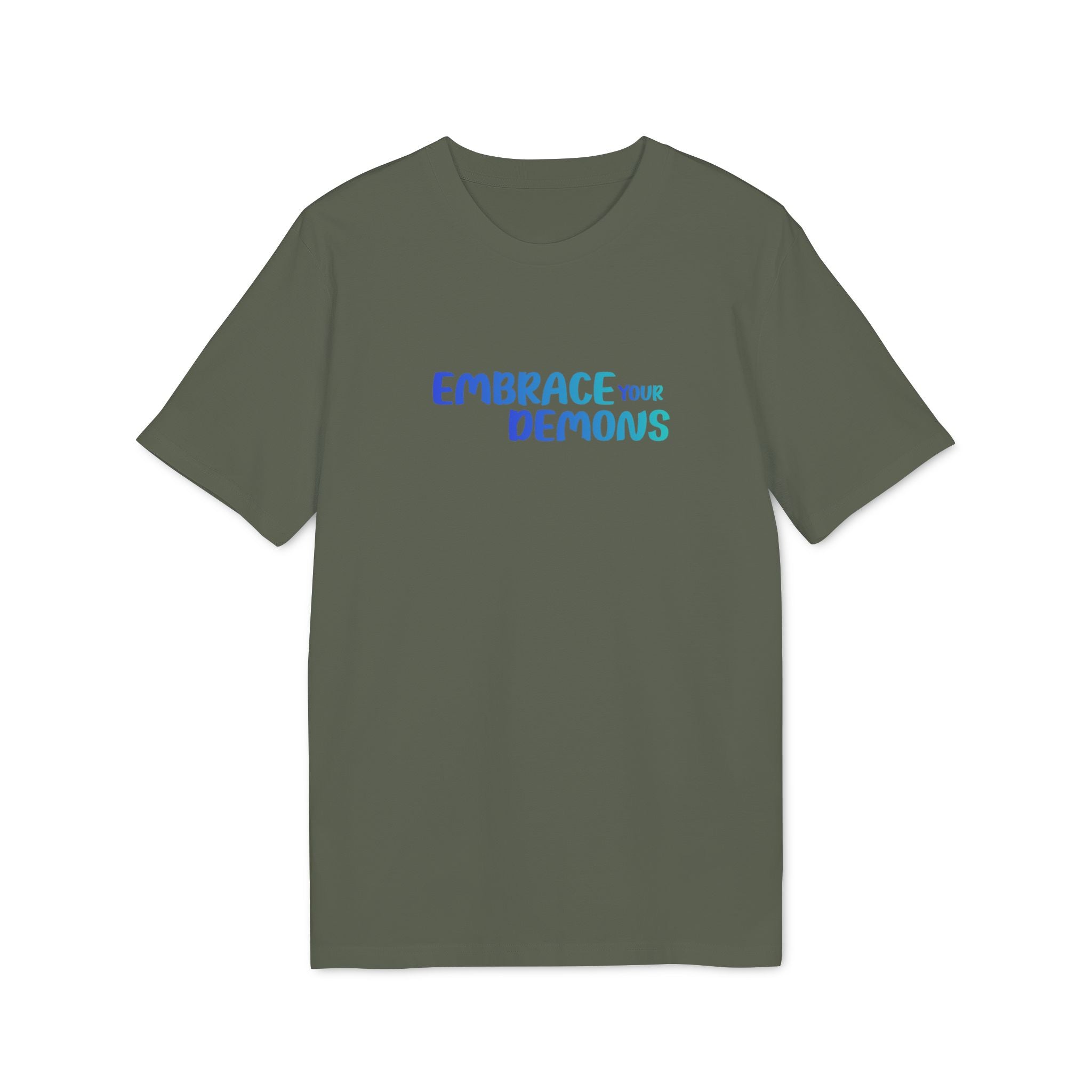 Embrace Your Demons T-Shirt — Cute Blue Fox 'Cold Heart, Warm Soul' Graphic Tee