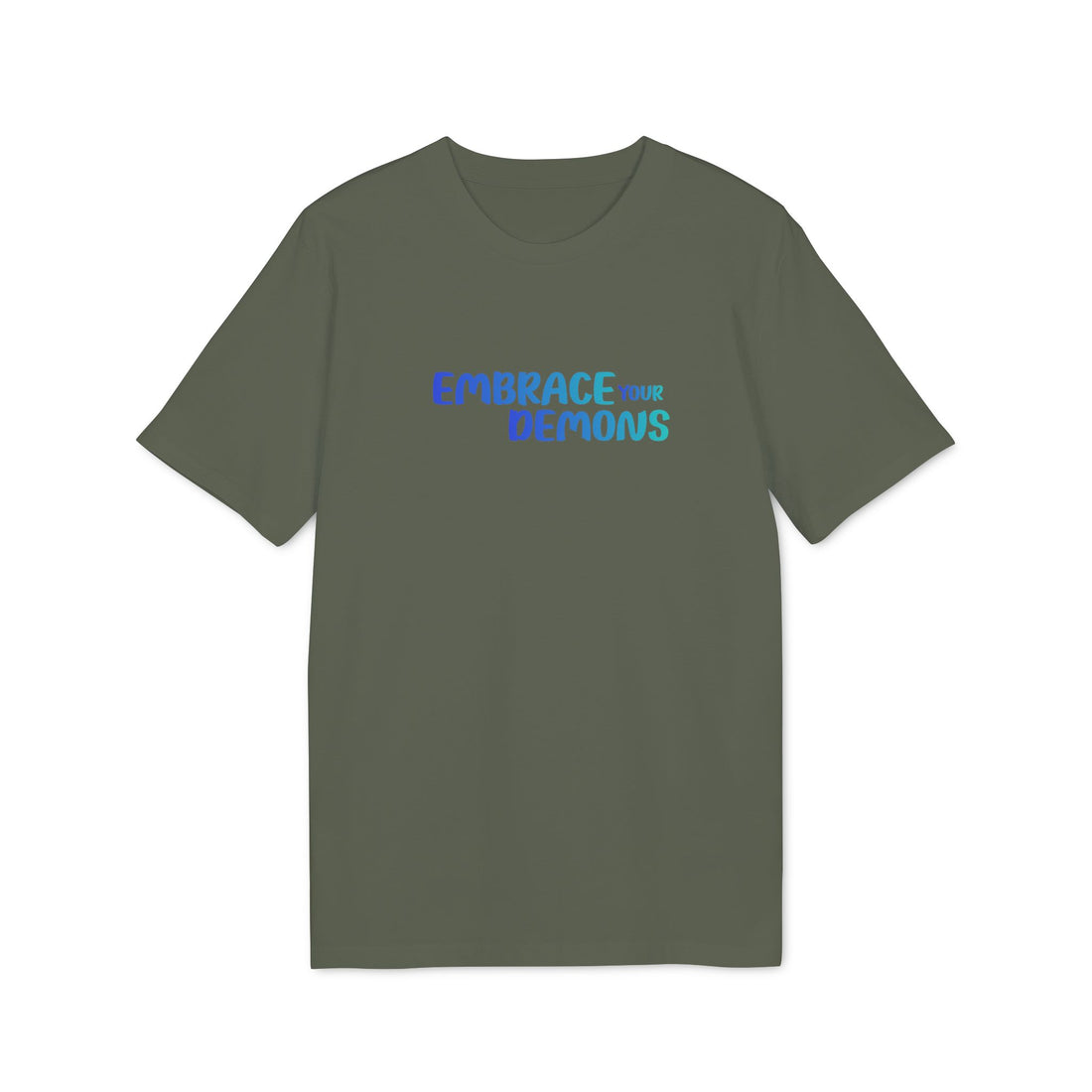 Embrace Your Demons T-Shirt — Cute Blue Fox 'Cold Heart, Warm Soul' Graphic Tee