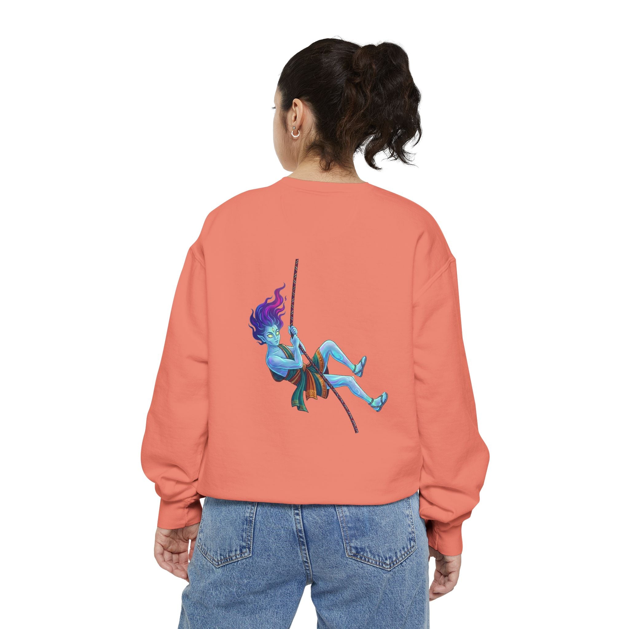 Sweatshirt — "Embrace Your Demons" Demon Climber Graphic Sweatshirt