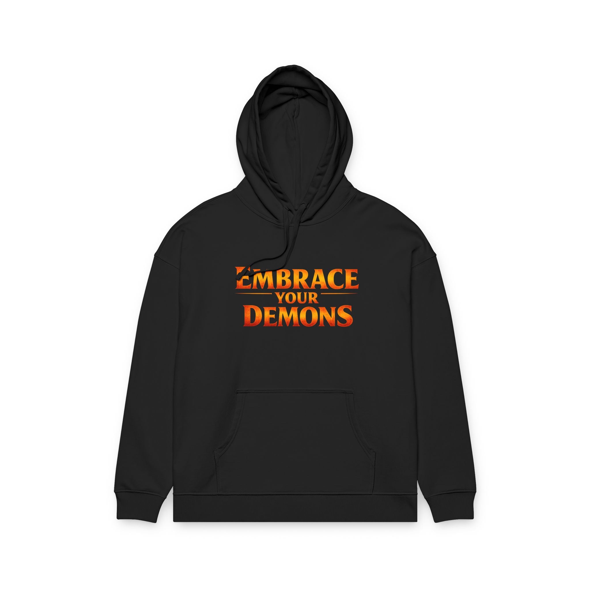 Embrace Your Demons Hoodie — Cute Fiery Demon Graphic Sweatshirt