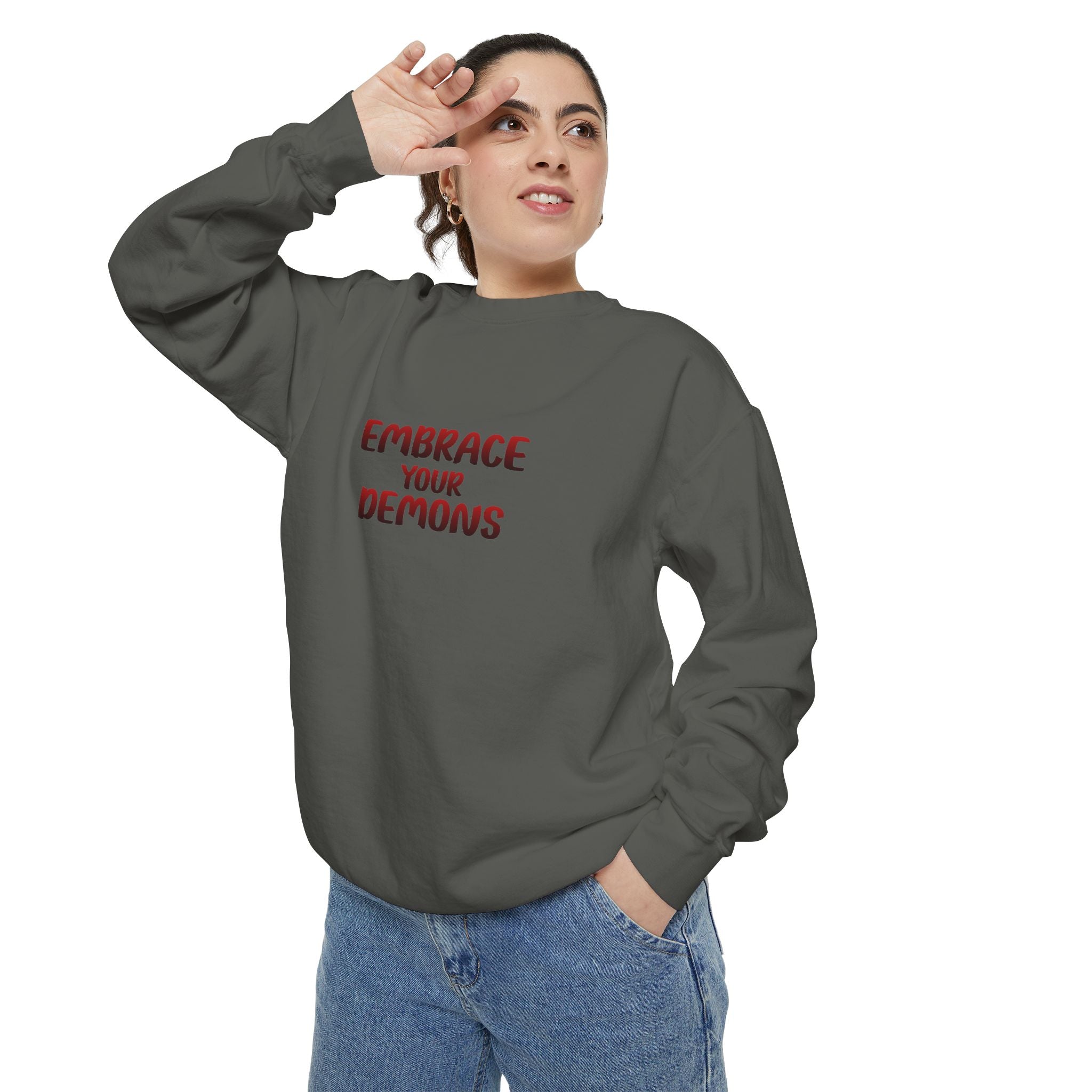 Embrace Your Demons Sweatshirt — Beautifully Dangerous Graphic Crewneck