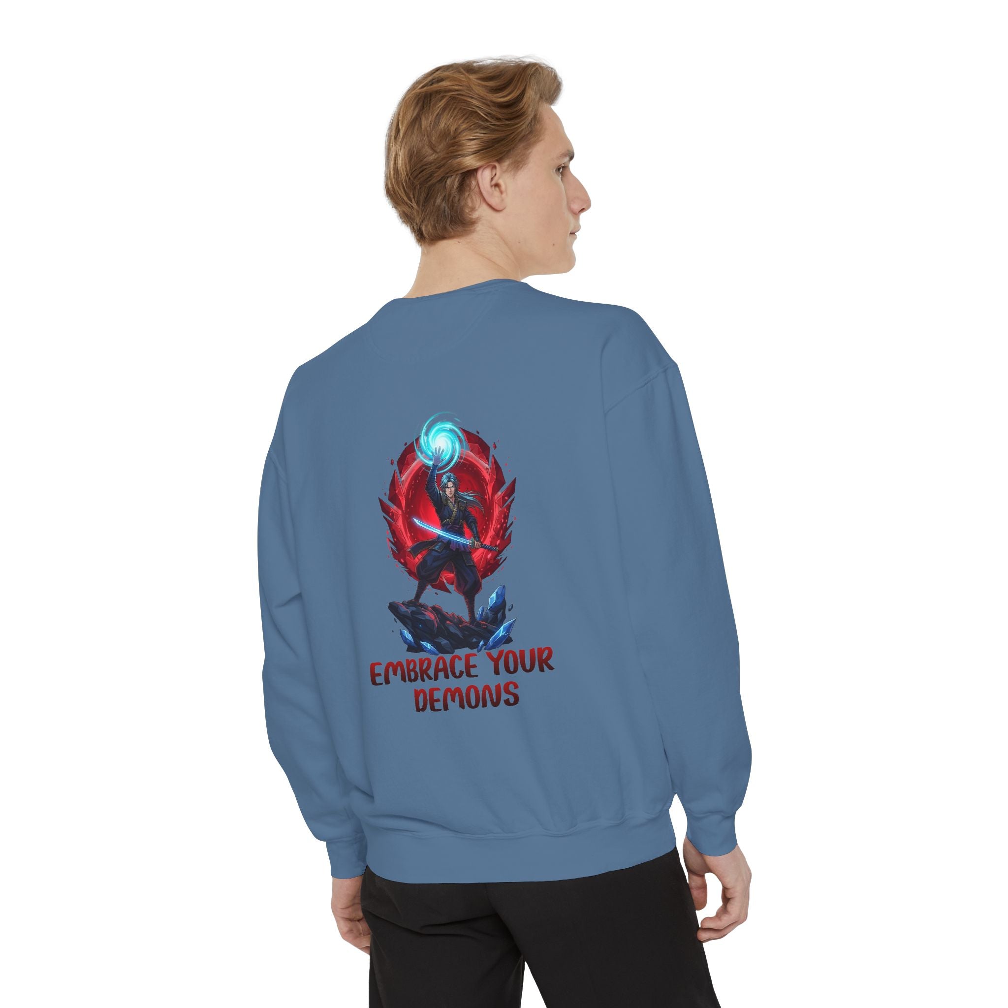 Embrace Your Demons Sweatshirt — Spiritual Fox Art Crewneck