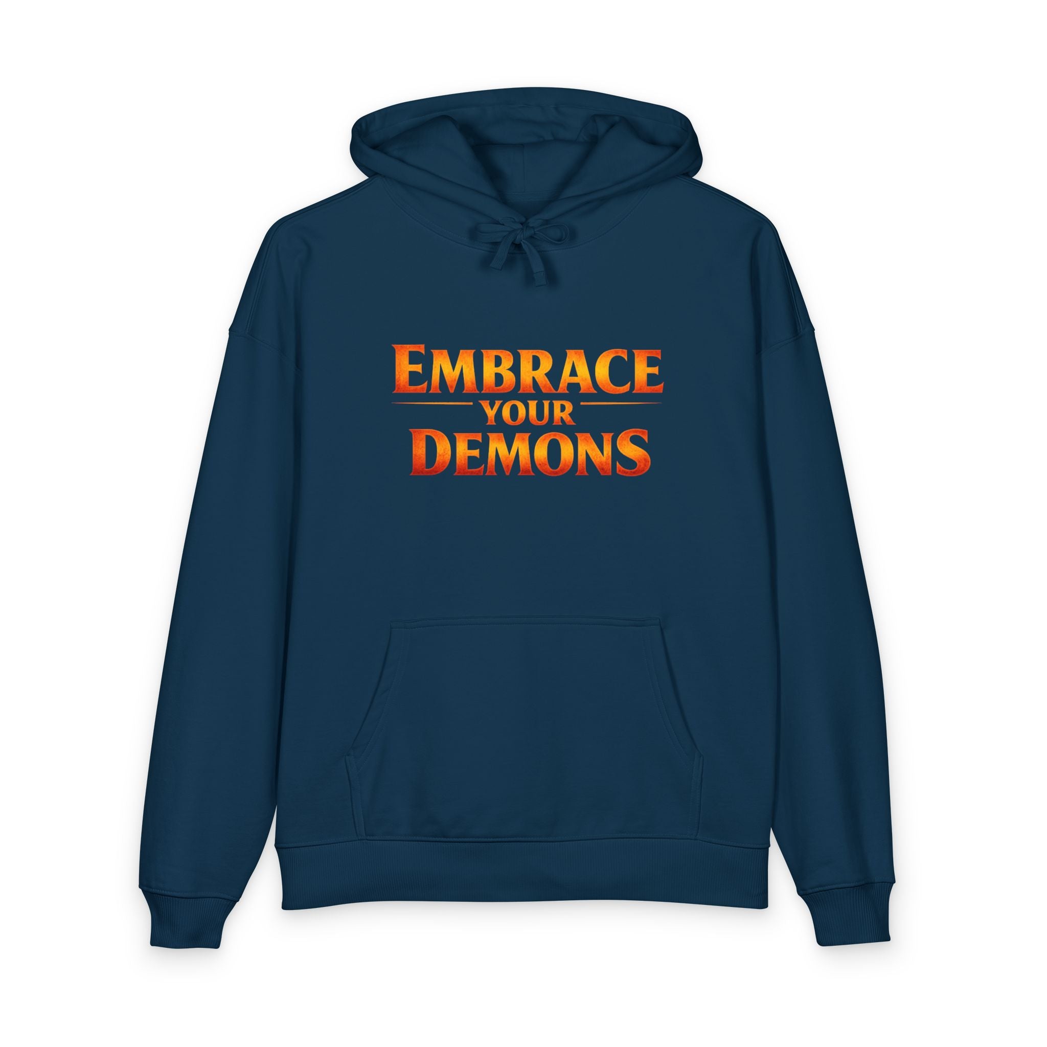 Embrace Your Demons Hoodie — Cute Fiery Demon Graphic Sweatshirt