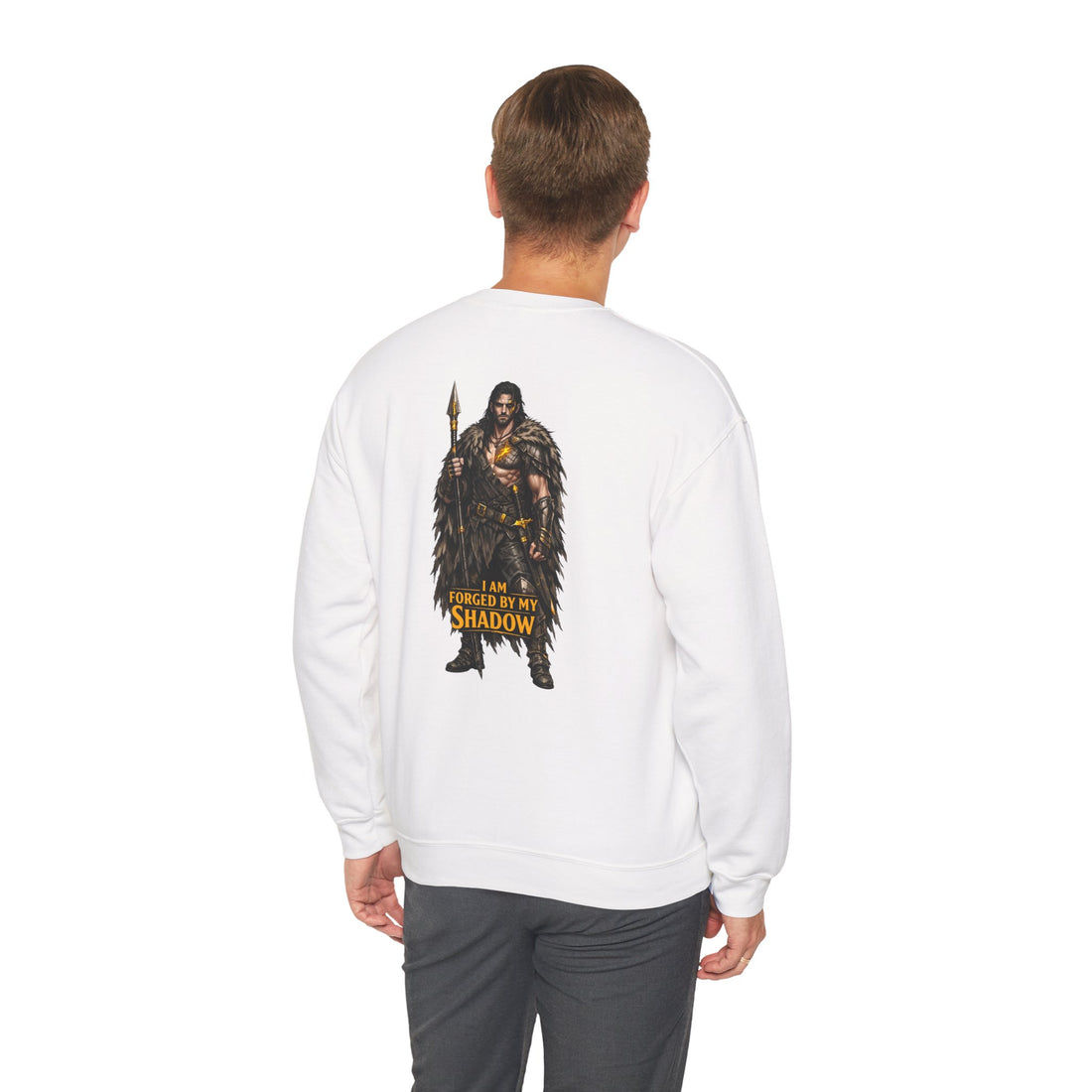 Embrace Your Demons Crewneck Sweatshirt Fantasy Warrior Graphic