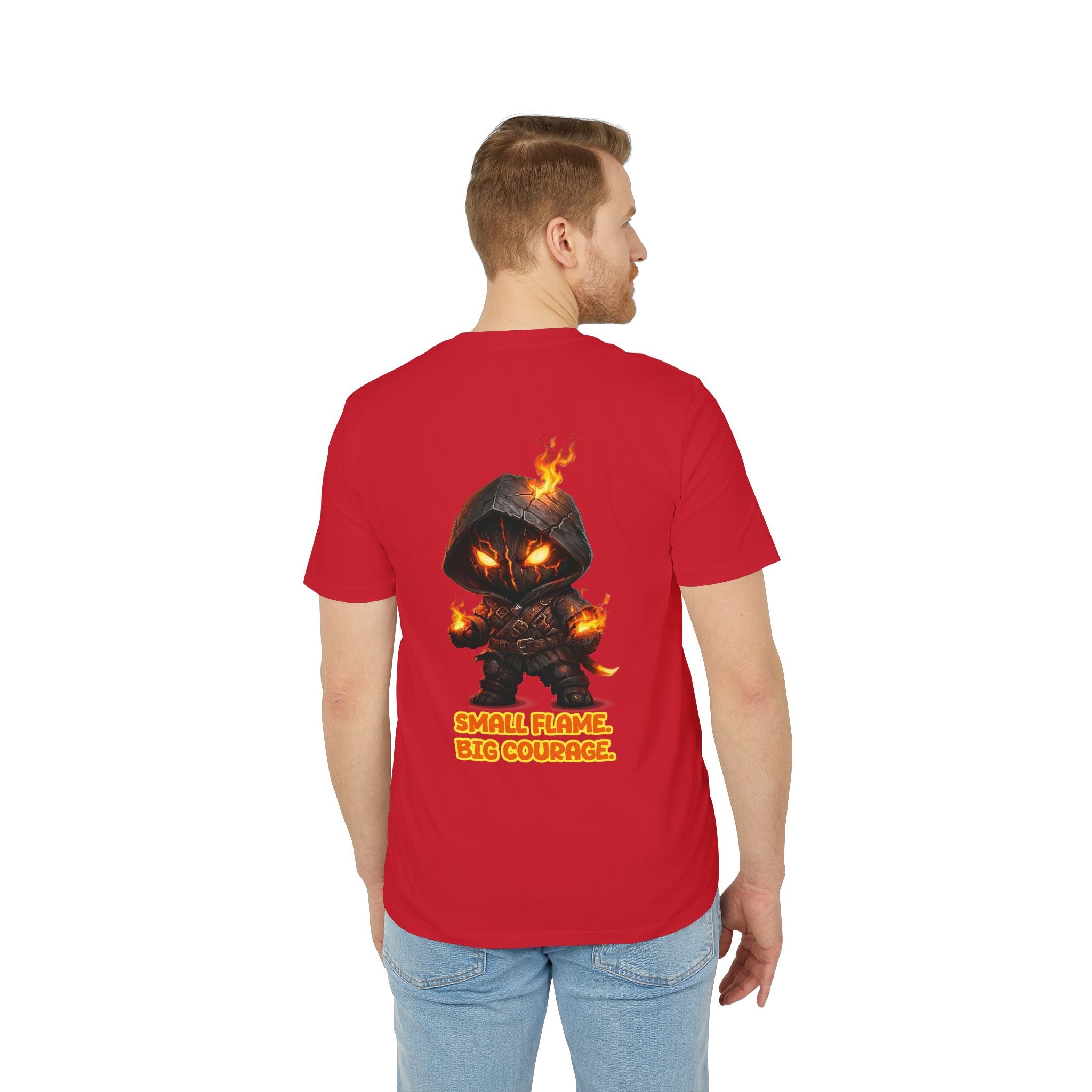 Embrace Your Demons T-Shirt — Small Flame Big Courage Graphic Tee