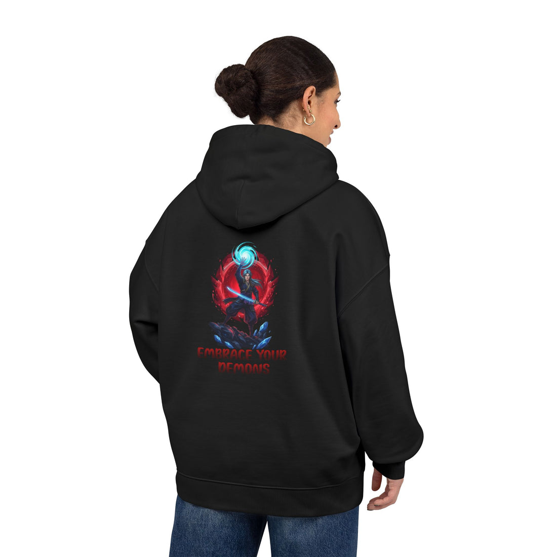 Embrace Your Demons Hoodie — Graphic Spirituality Pullover