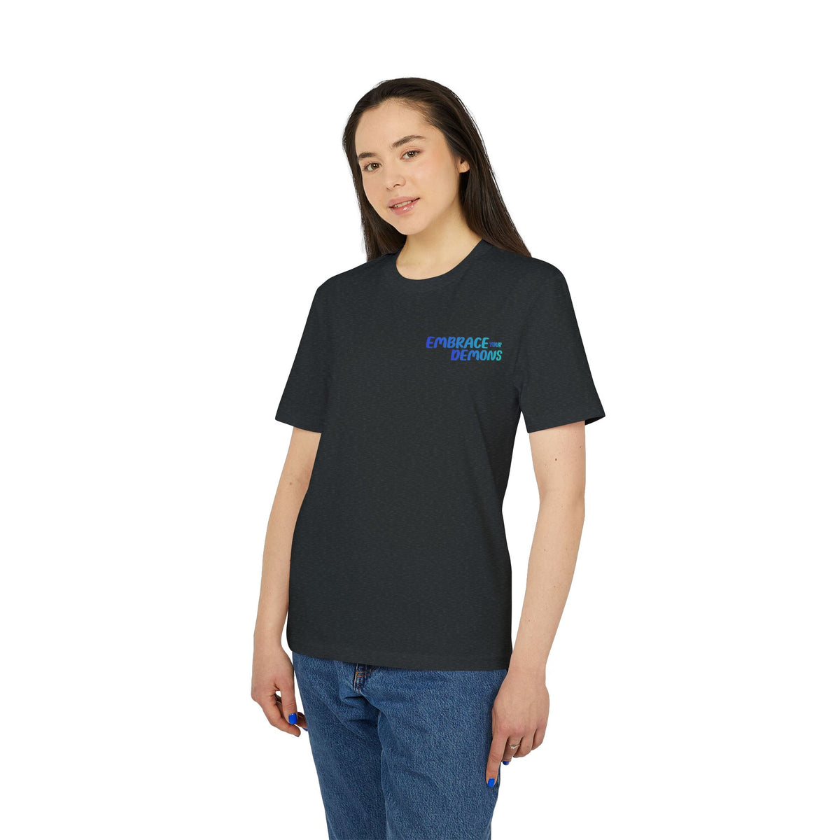 Samurai Shadow Tee — "Embrace the Demons" Graphic T-Shirt