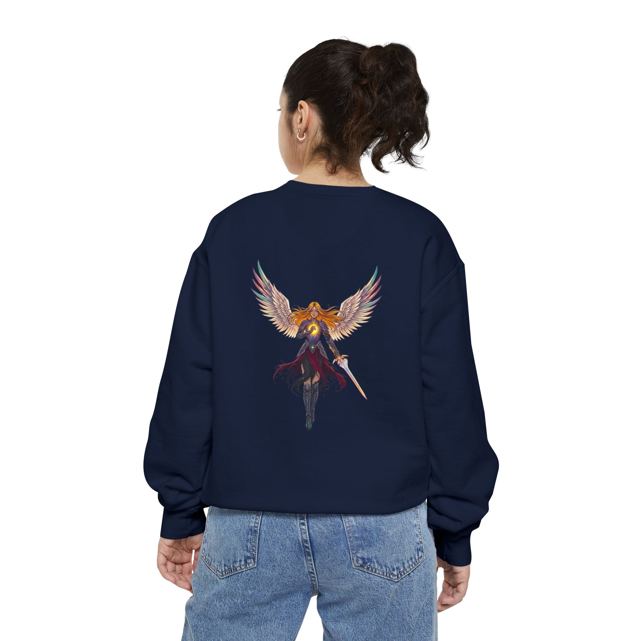 Embrace Your Demons Sweatshirt — Angel Warrior Graphic Crewneck