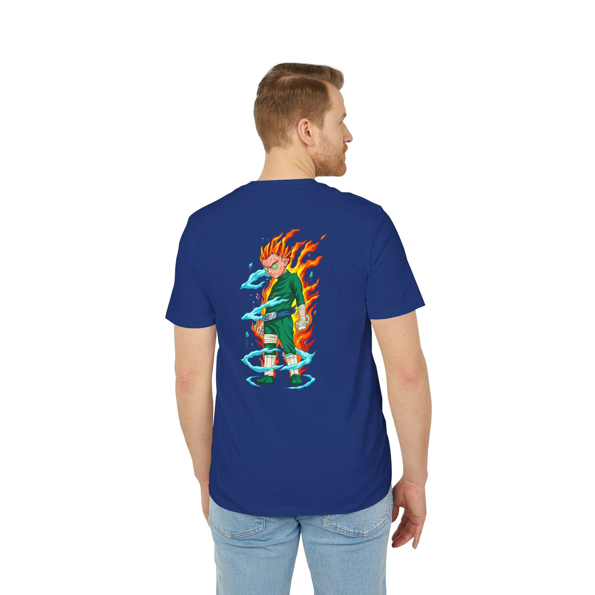 Anime Flame Warrior Graphic T-Shirt