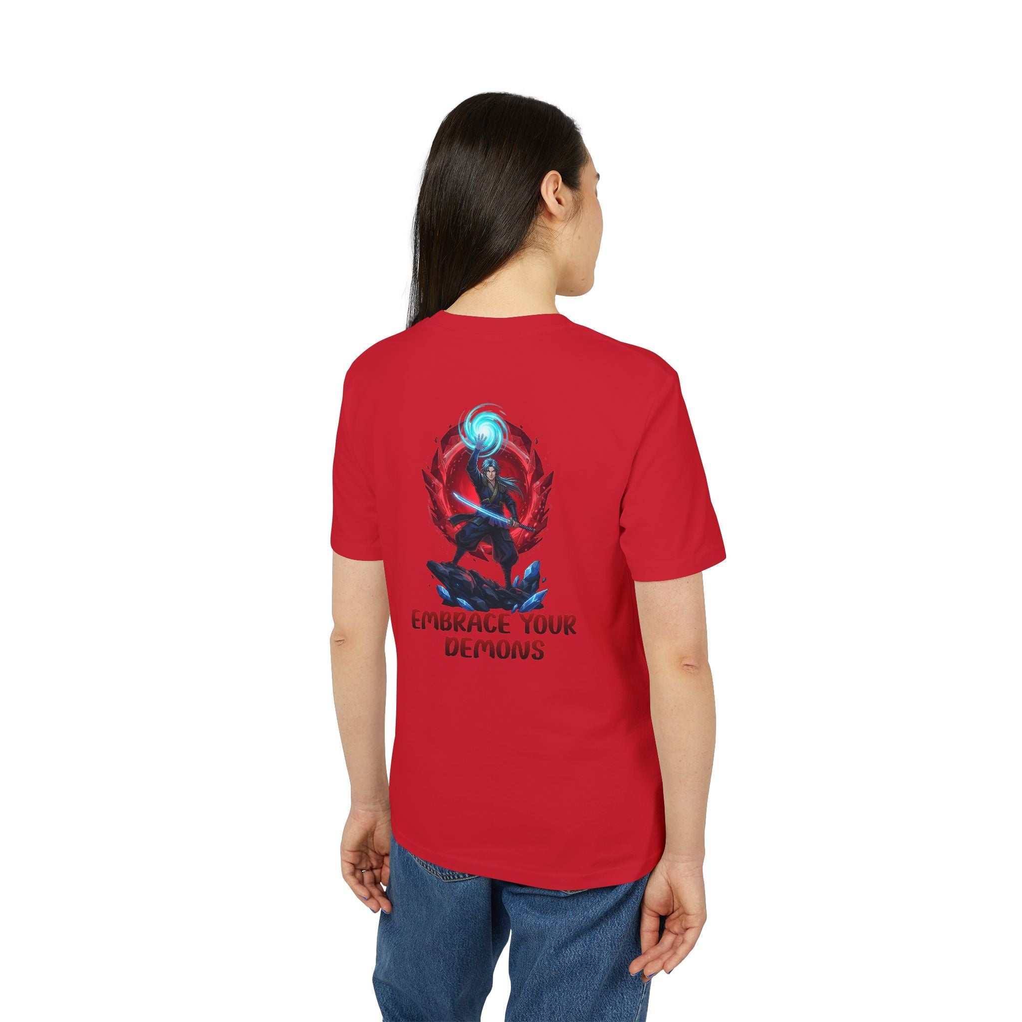 Embrace Your Demons T-Shirt — Gothic Demon Rider Graphic Tee
