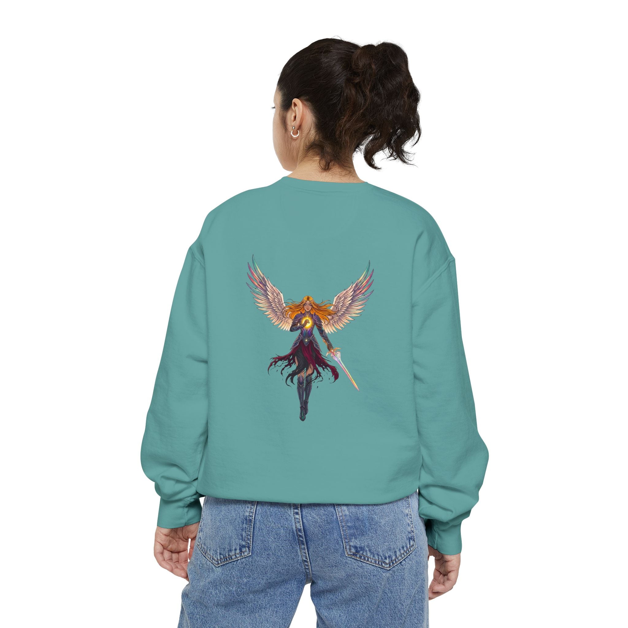 Embrace Your Demons Sweatshirt — Angel Warrior Graphic Crewneck