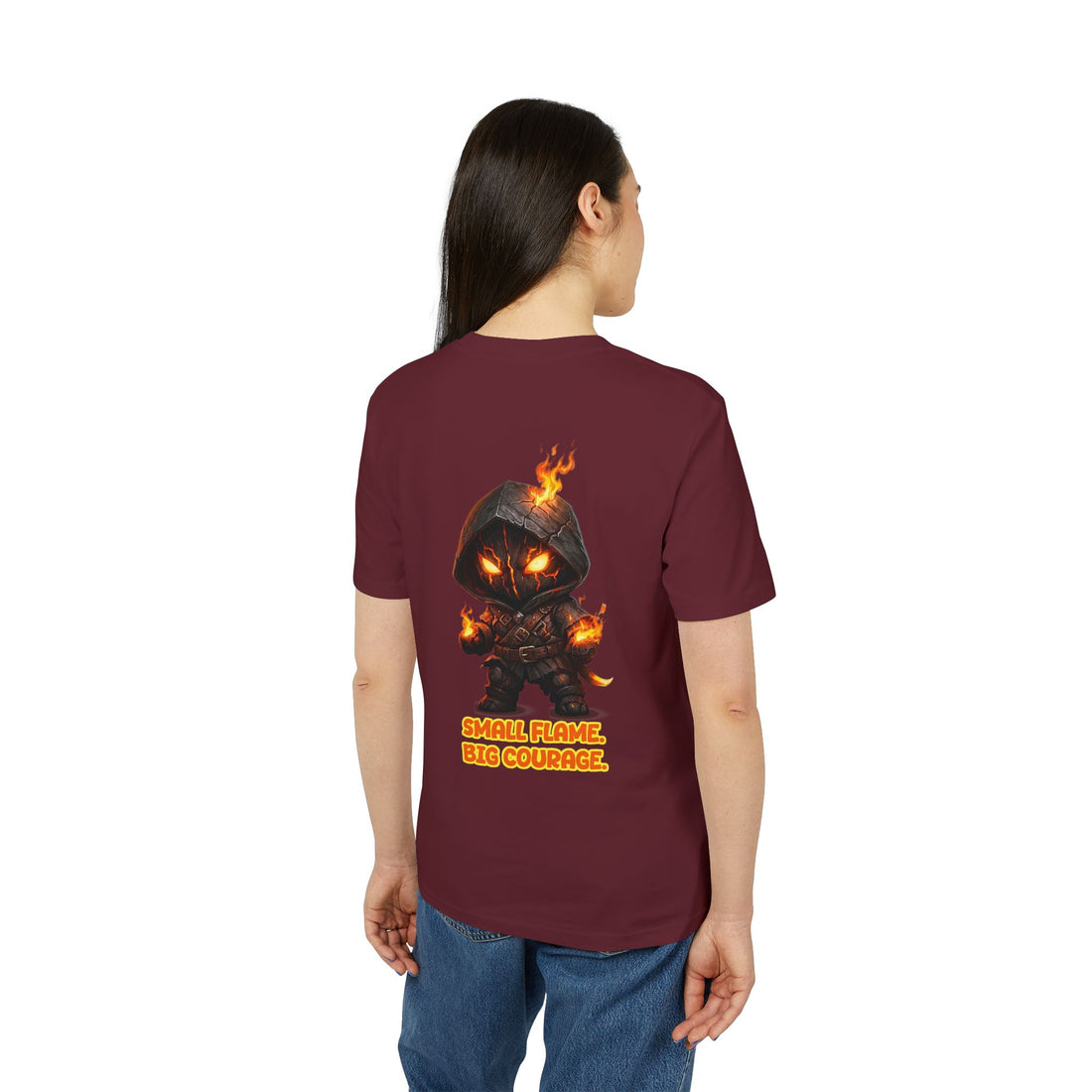 Embrace Your Demons T-Shirt — Small Flame Big Courage Graphic Tee