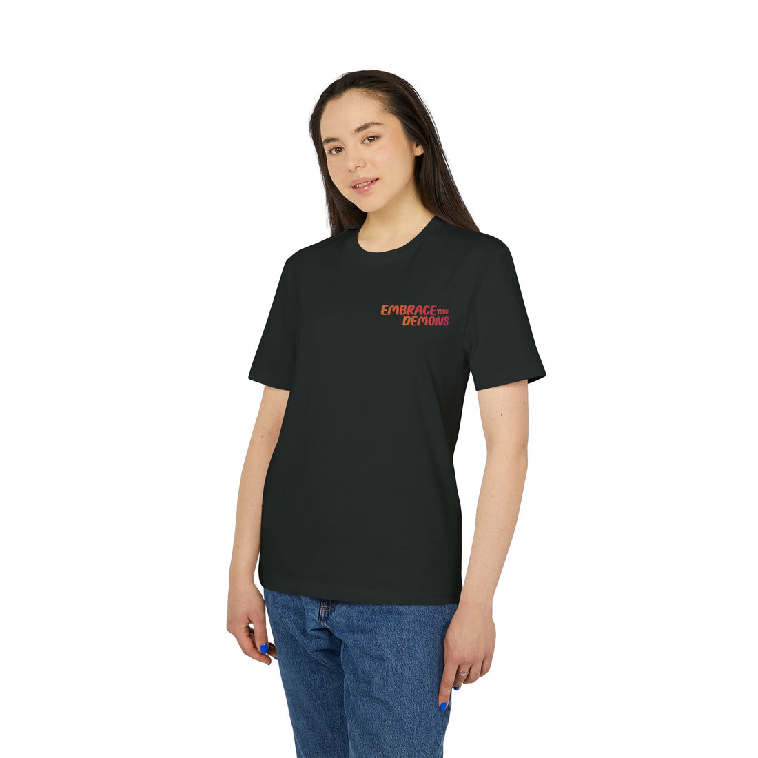 Embrace Your Demons T-Shirt — Gothic Demon Rider Graphic Tee